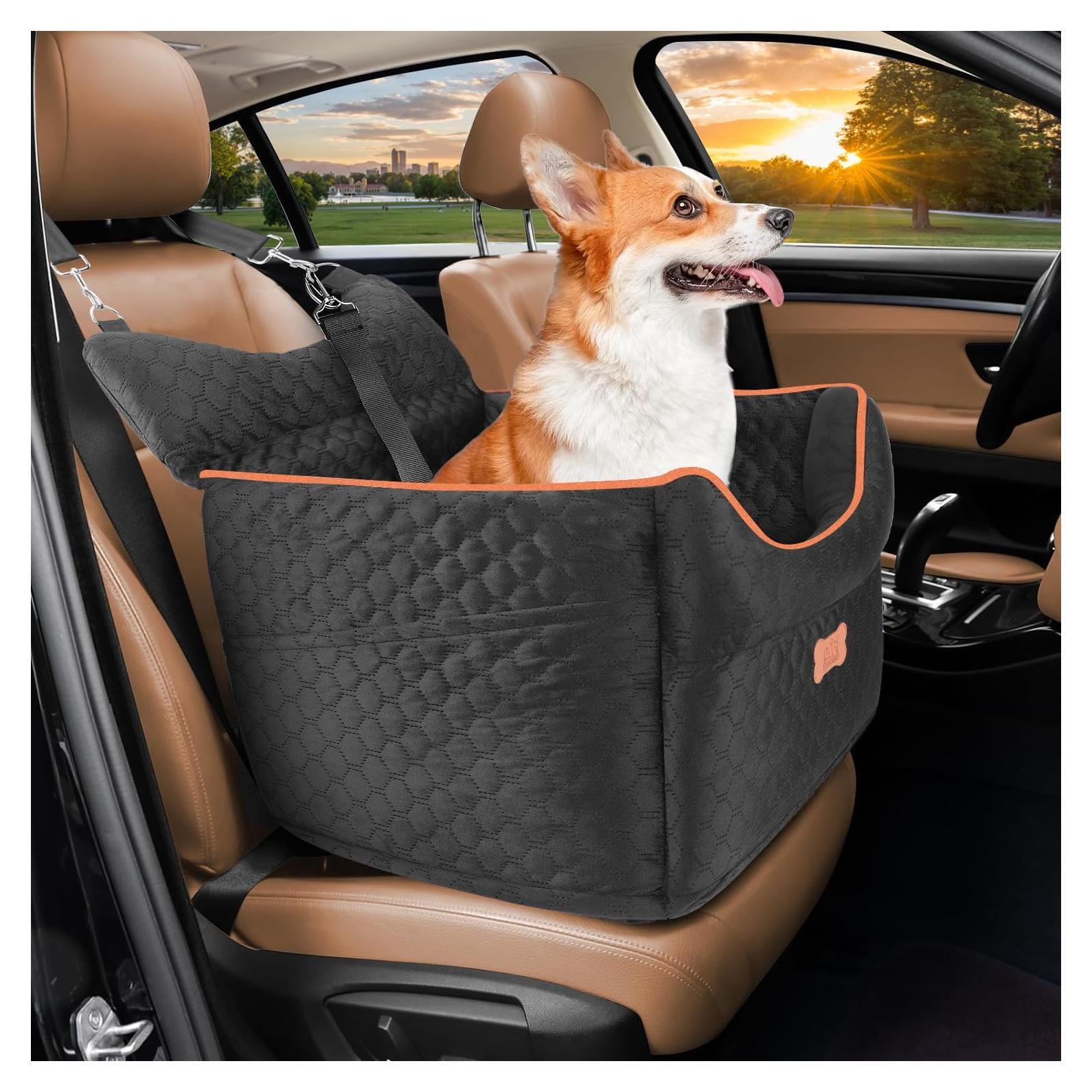 Asiento de Coche para Perros EUHAMS - Espuma Viscoelástica 48.77x44.96cm