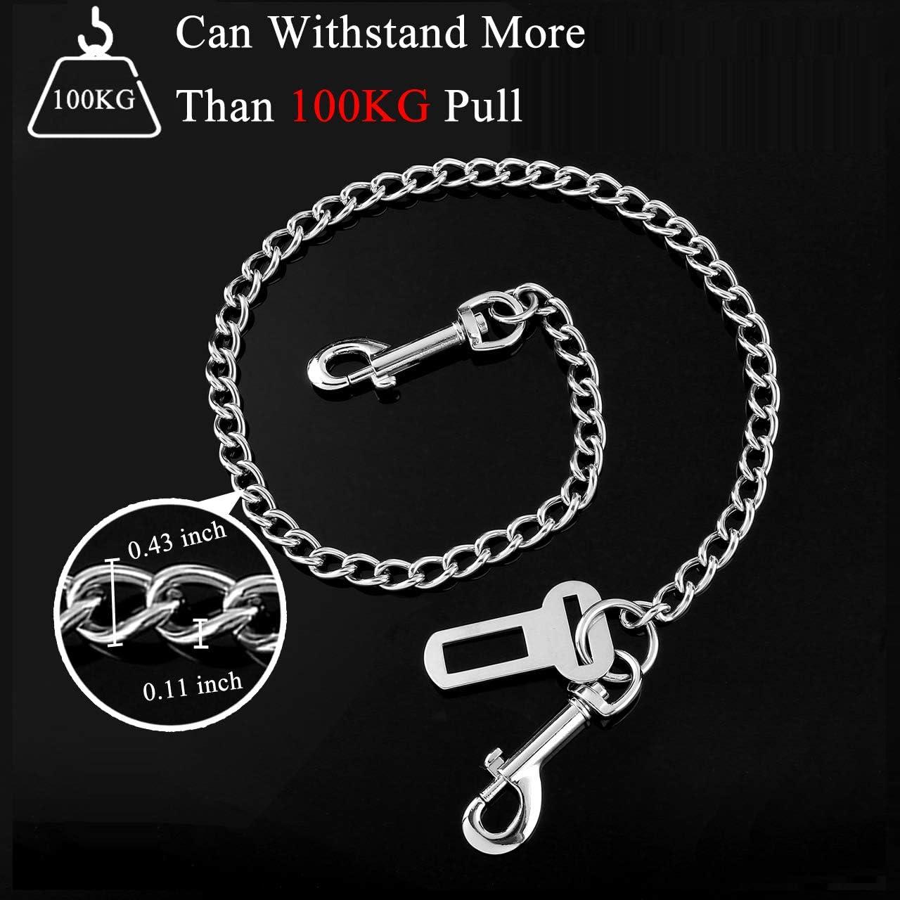 Cinturón de Seguridad para Perros Mogoko 33.4" Acero Inoxidable