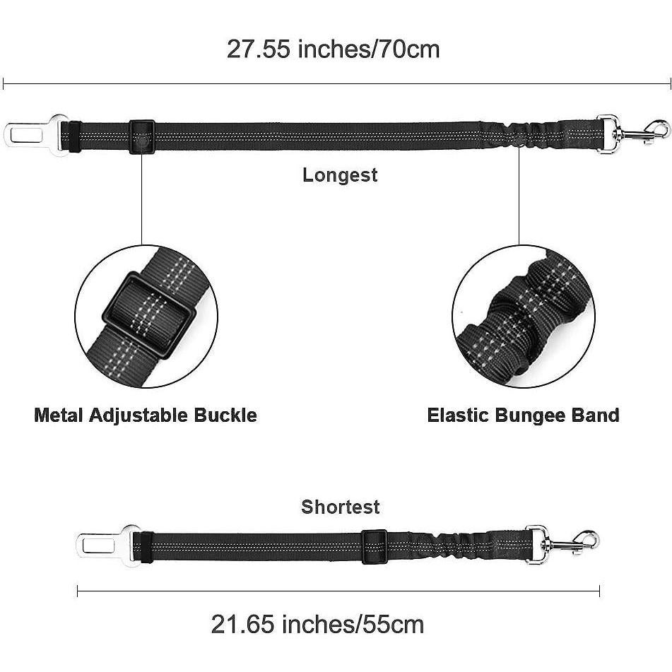 Cinturón de Seguridad para Perros CZZY Ajustable 65-90 cm