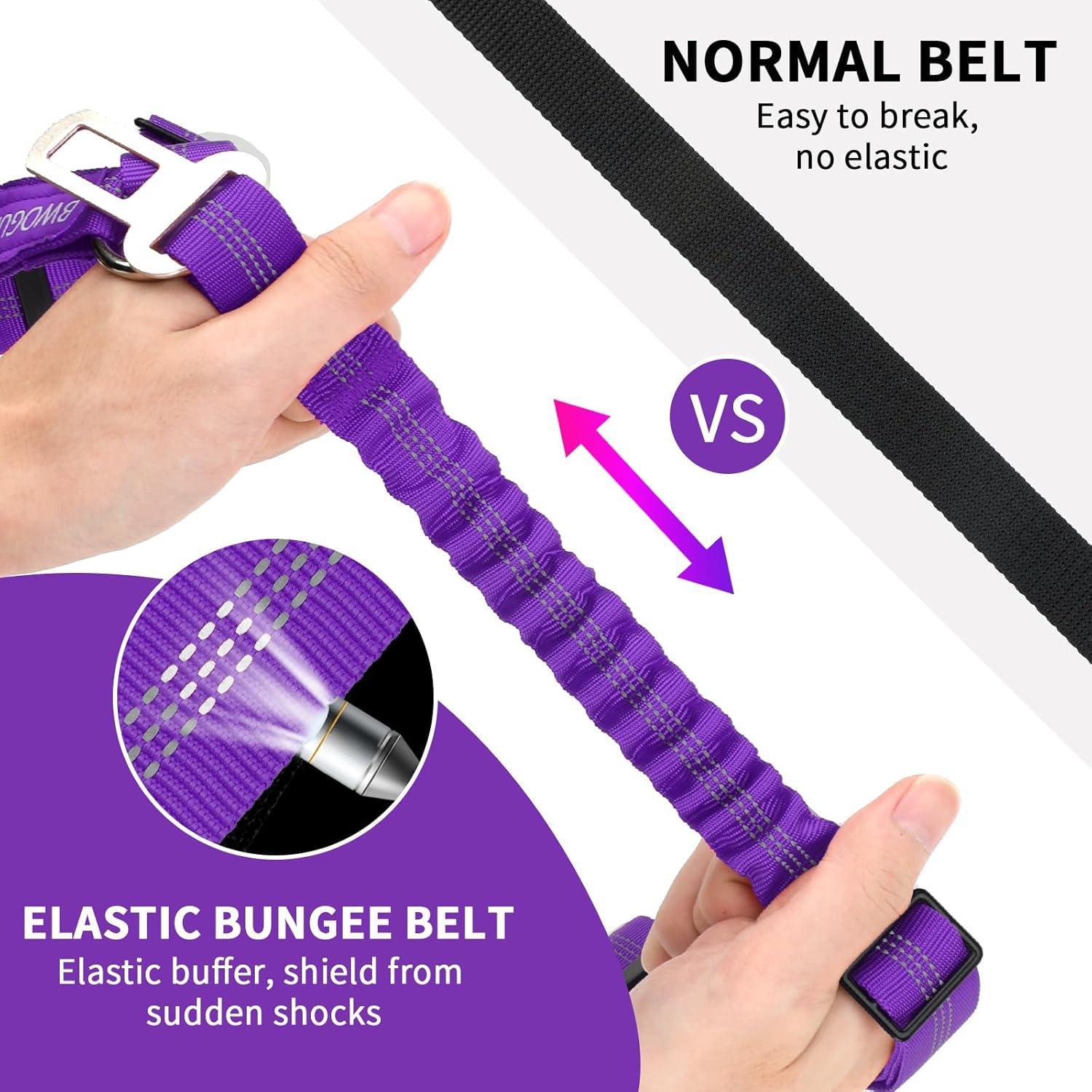 Cinturón de Seguridad para Perros BWOGUE Ajustable 2 Piezas