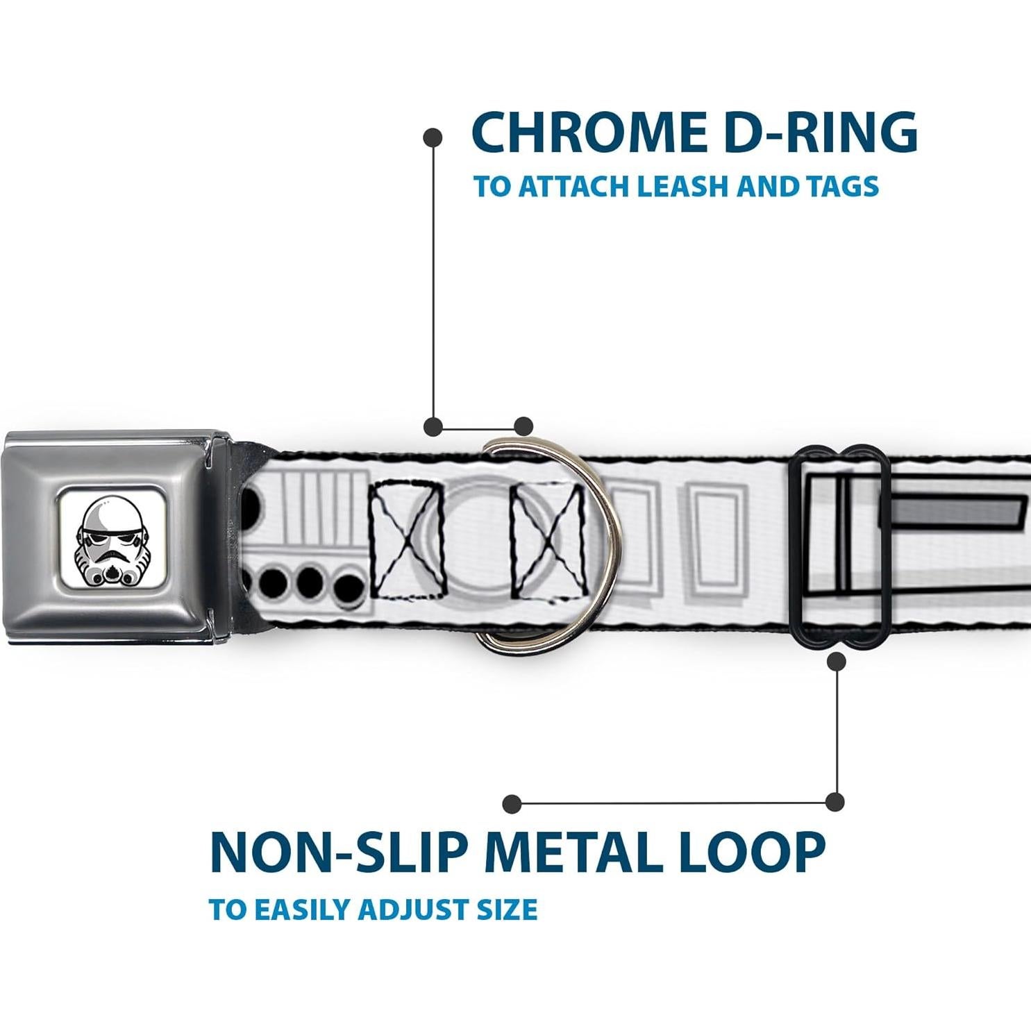 Collar para Perros Star Wars Buckle-Down 38-61 cm 2.54 cm Ancho