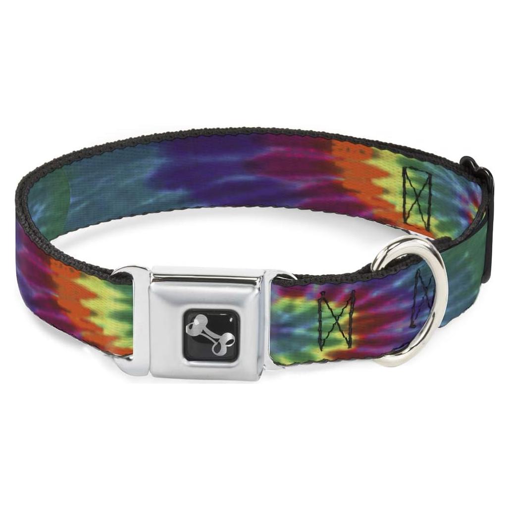 Collar de Perro Buckle-Down Tie Dye 2.54 cm Ancho 11-17 cm
