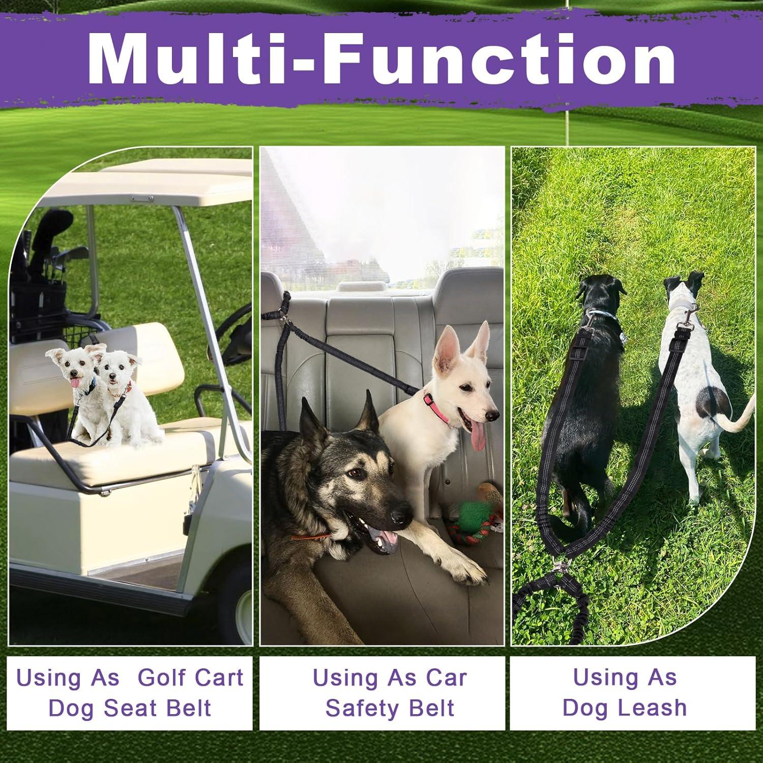 Cinturón de Seguridad para Perros en Carro de Golf Zhizaiql