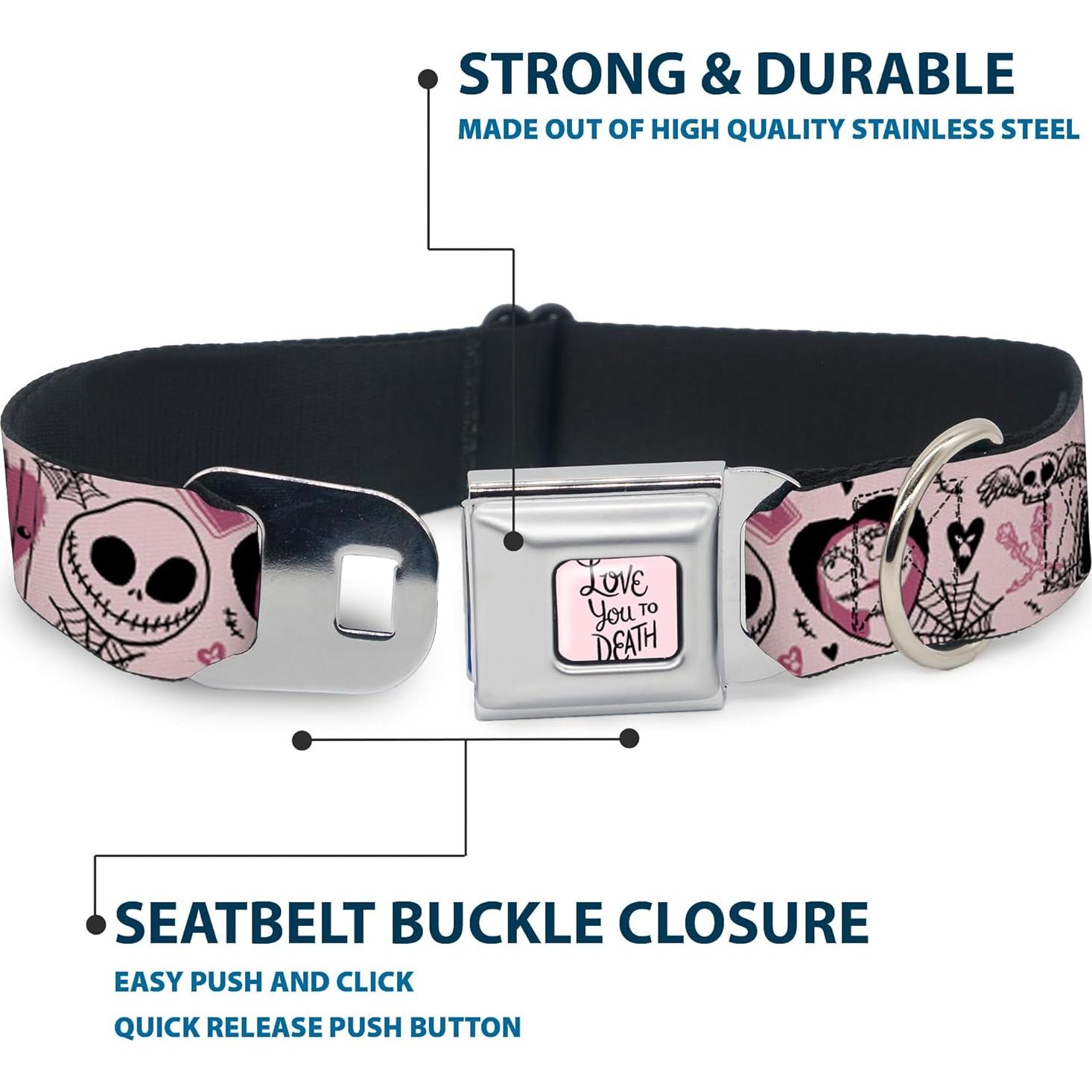 Collar para Perros Disney Buckle-Down 38-61 cm Rosa