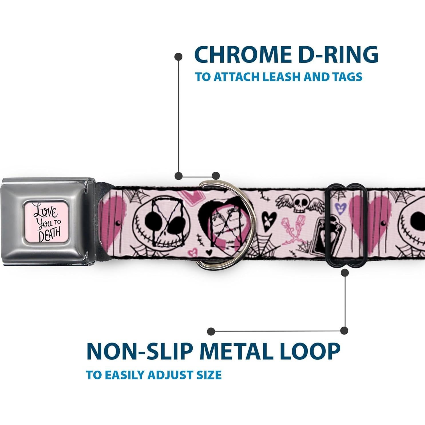 Collar para Perros Disney Buckle-Down 38-61 cm Rosa