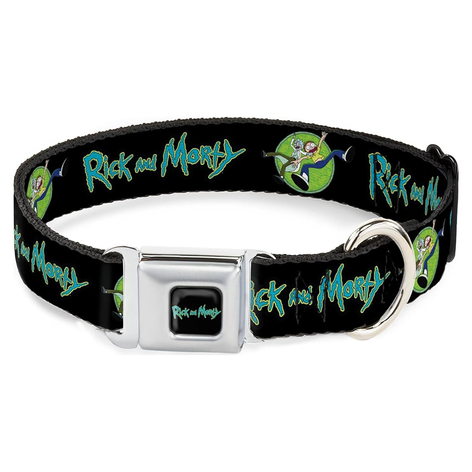 Collar para Perros Rick y Morty - Hebilla Seguridad 38-61 cm