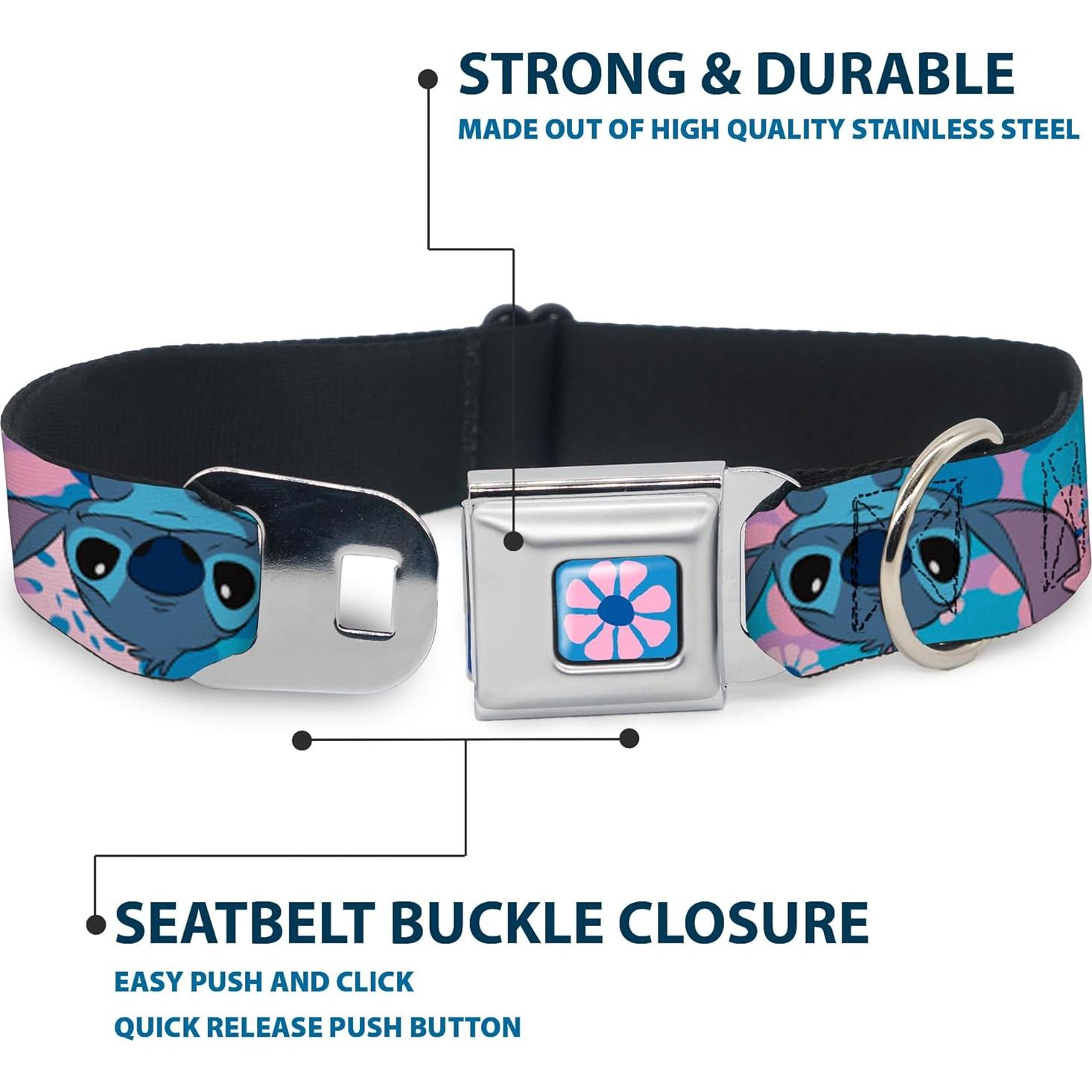 Collar para Perro Disney Buckle-Down Lilo y Stitch 24.1-33 cm