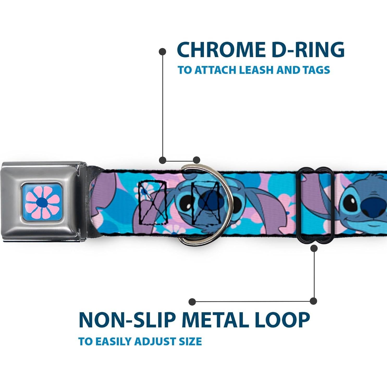 Collar para Perro Disney Buckle-Down Lilo y Stitch 24.1-33 cm