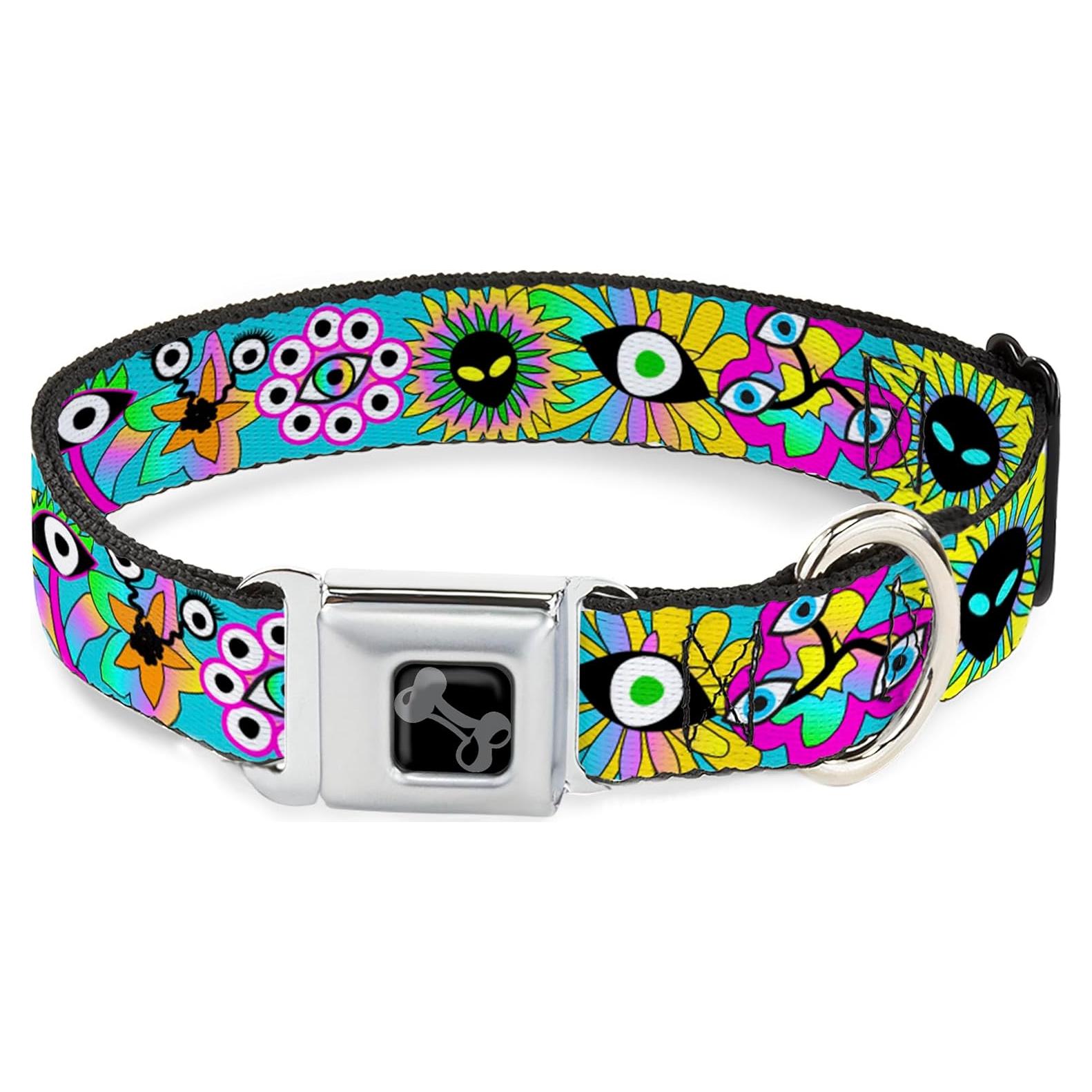 Collar para Perros Buckle-Down Funky Aqua 11-16.5 cm