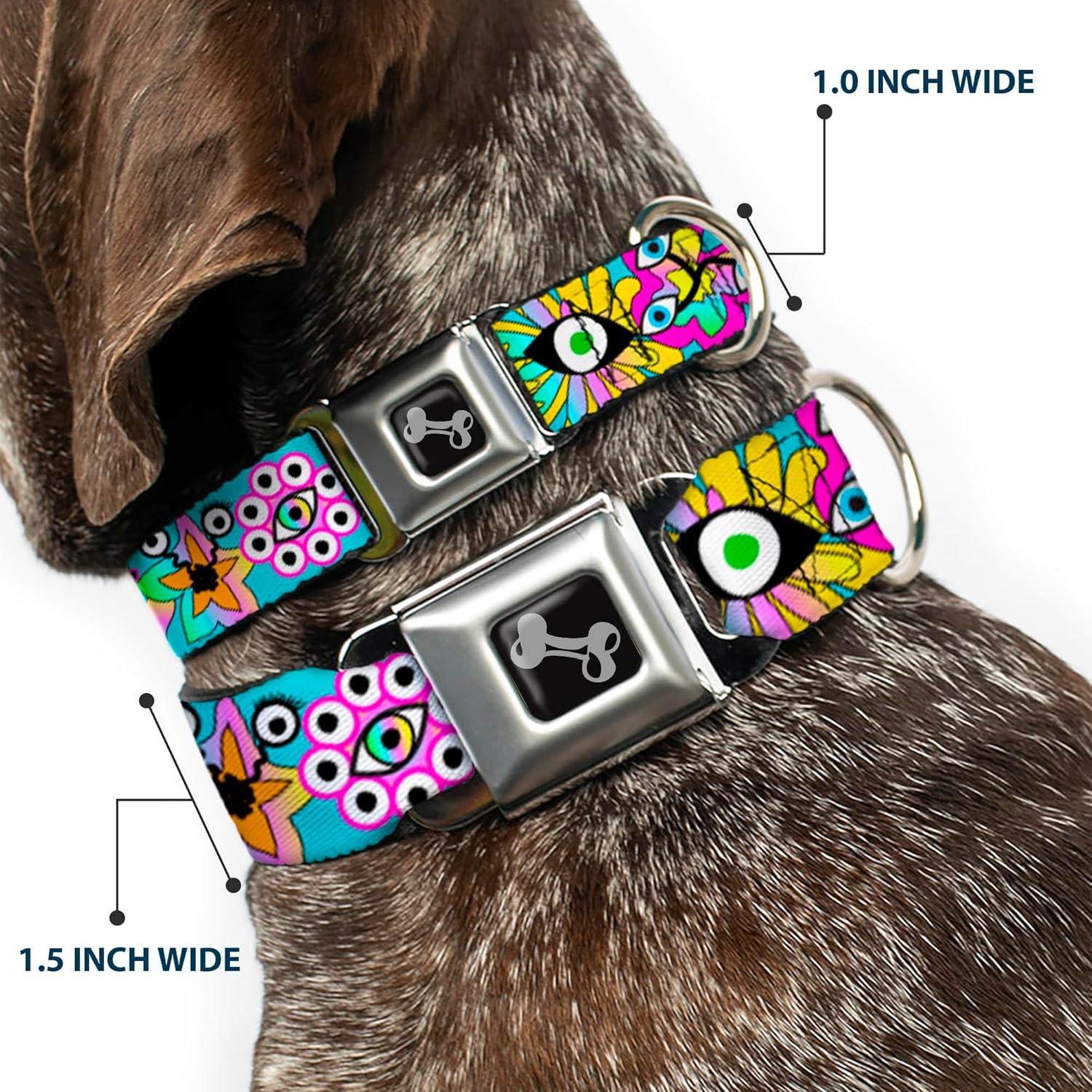 Collar para Perros Buckle-Down Funky Aqua 11-16.5 cm