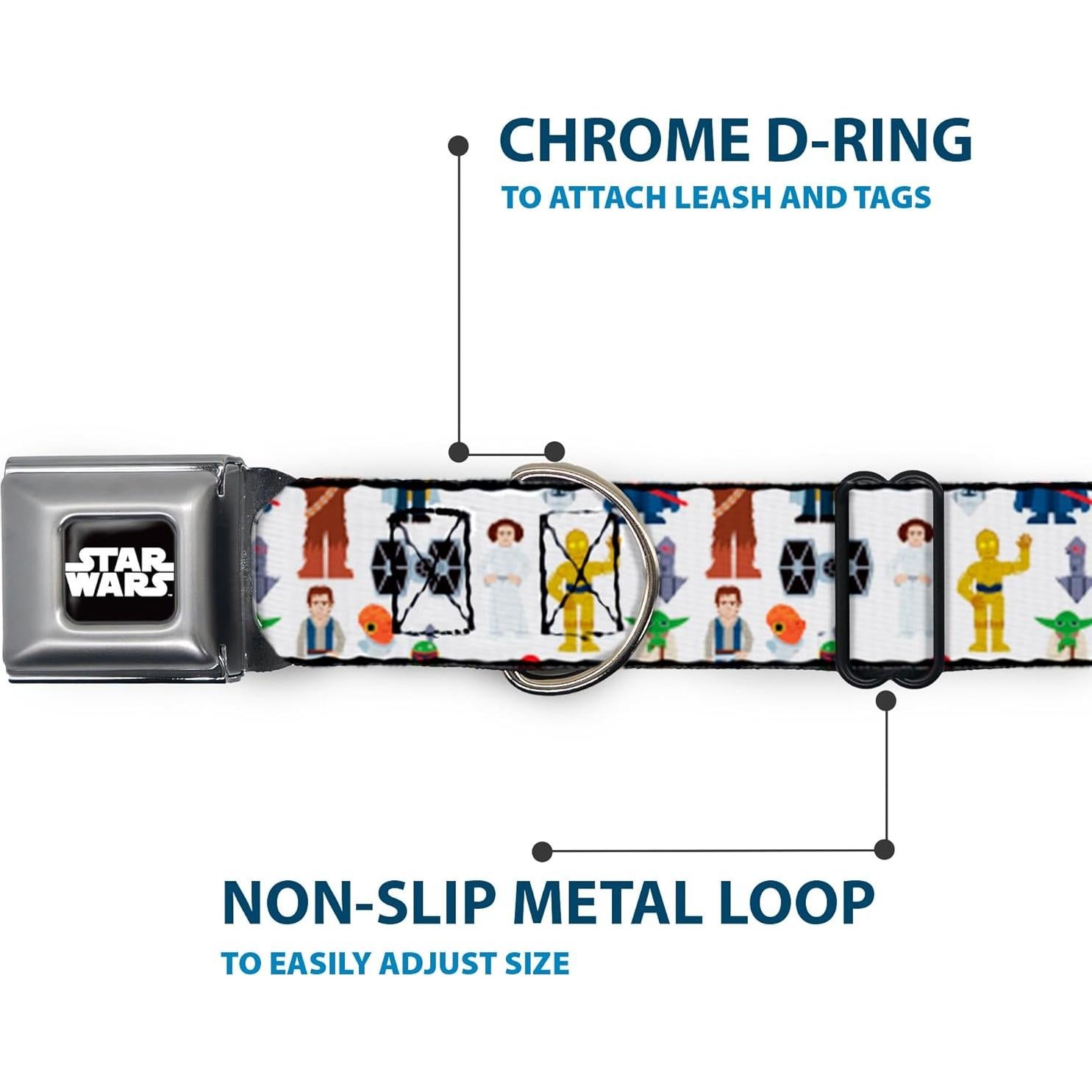Collar para Perros Star Wars Buckle-Down 24.1-33 cm 2.5 cm