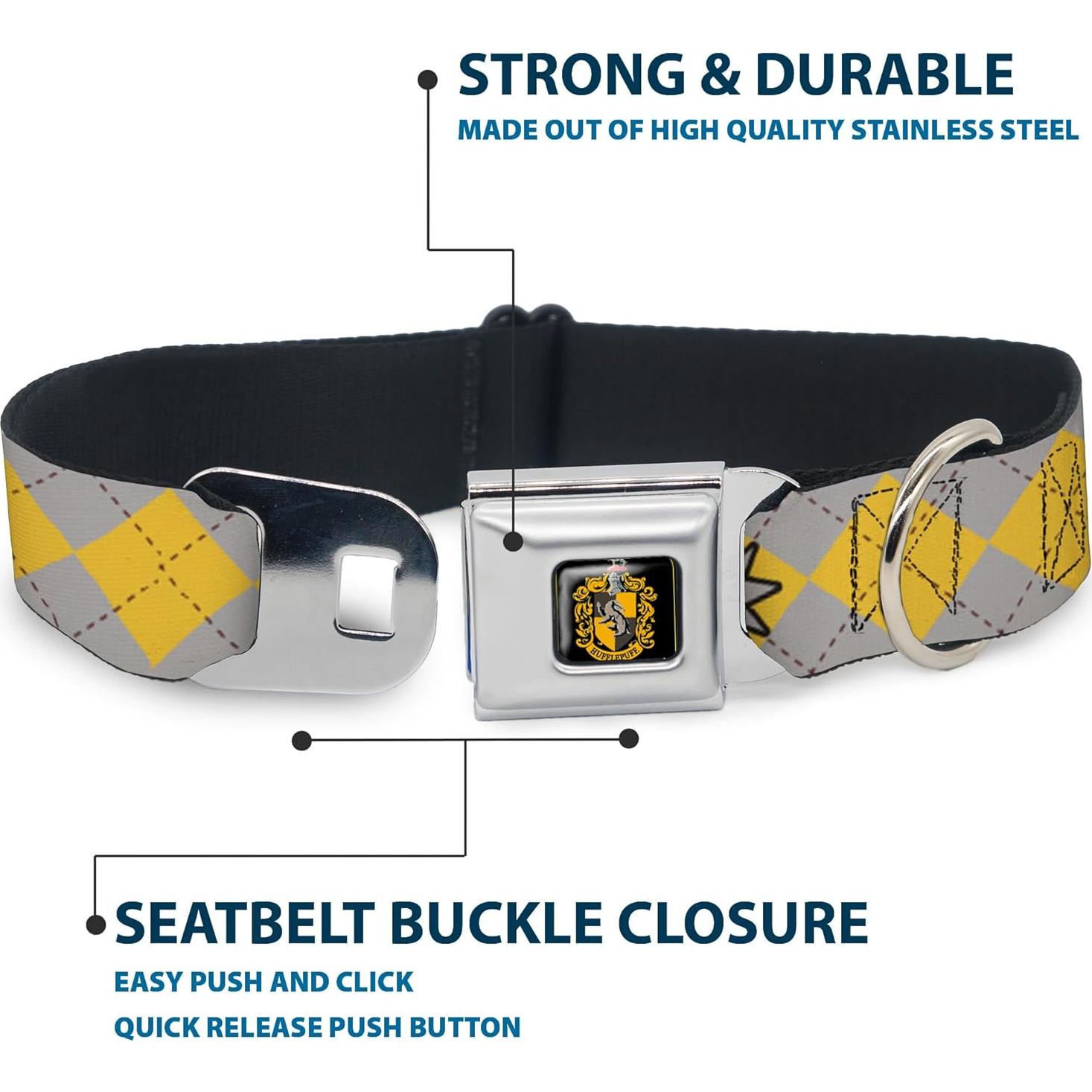 Collar para Perros Warner Bros Hufflepuff 28-42 cm 2.54 cm Ancho