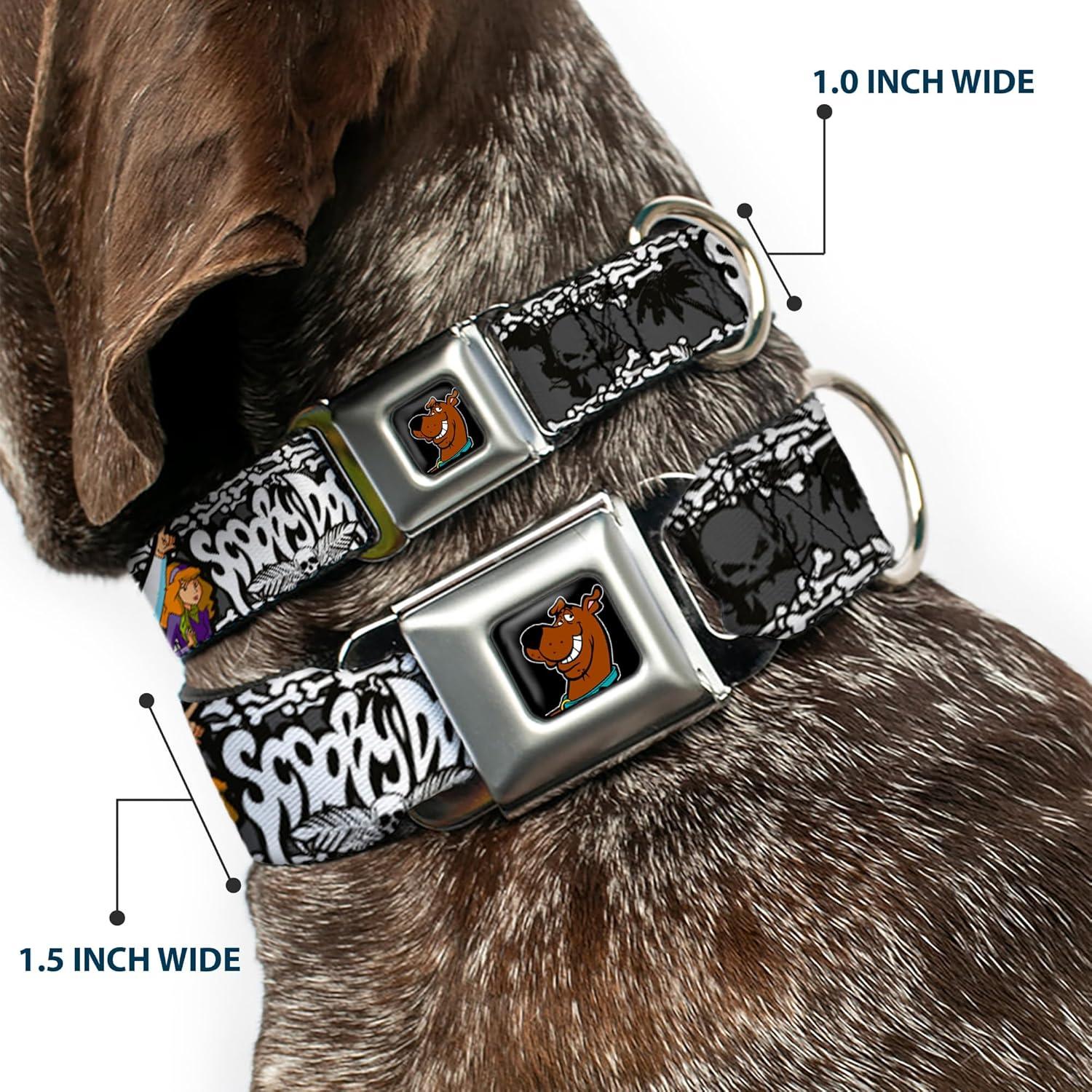 Collar de Perro Buckle-Down Scooby Doo 2.54 cm Ajustable 22-38 cm