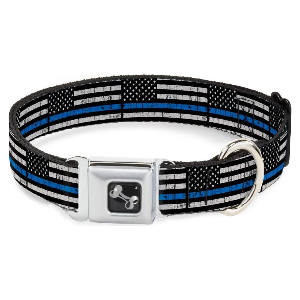 Collar de perro Buckle-Down con hebilla de seguridad 22.86-38.1 cm