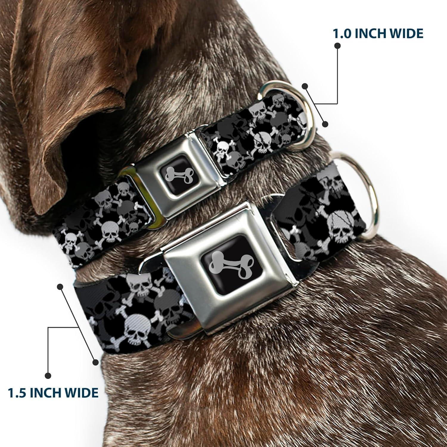 Collar para Perro Buckle-Down Calaveras Apiladas 3.81 cm