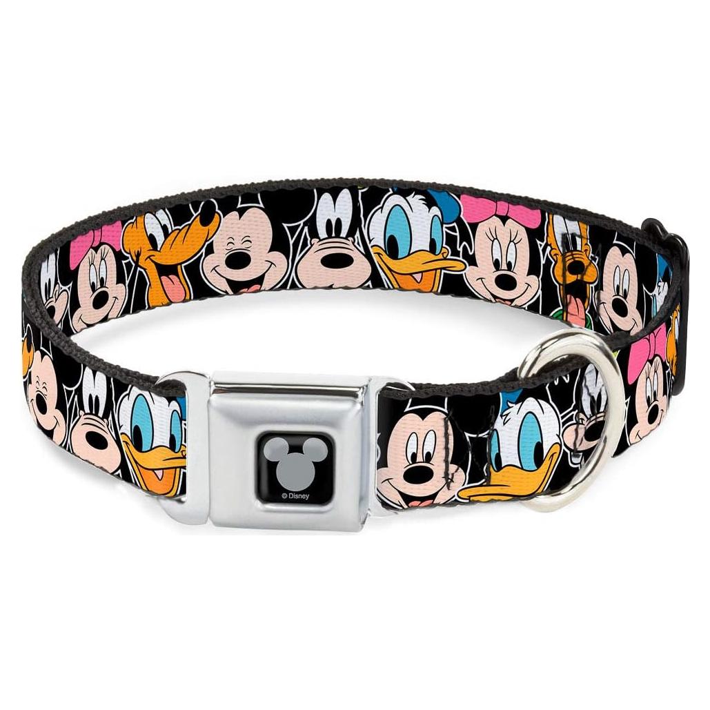 Collar para Perro Buckle-Down Disney Negro Mediano 3.81 cm