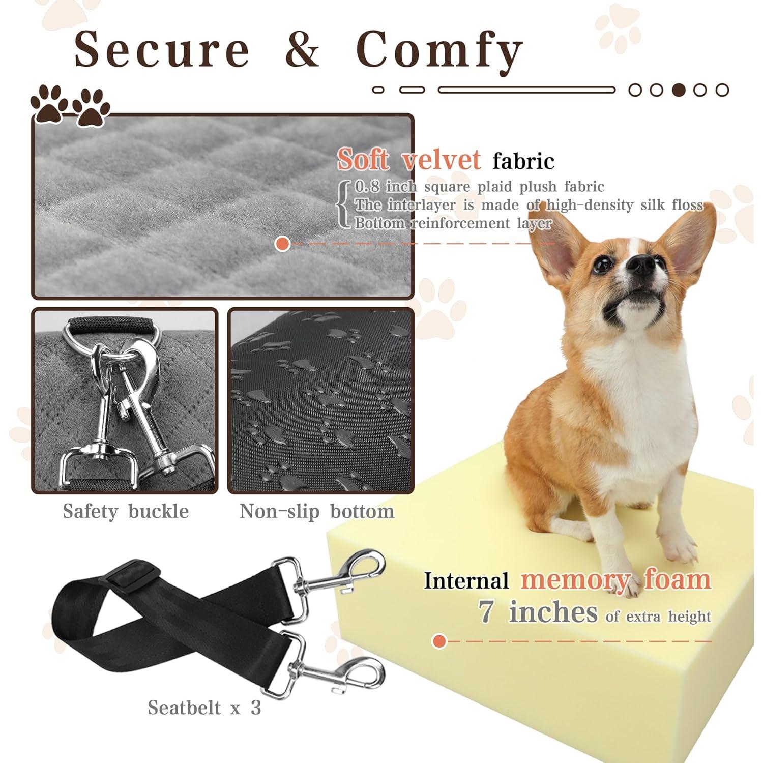 Asiento Elevador para Perros Tomyanner hasta 15.9 kg - Negro/Gris