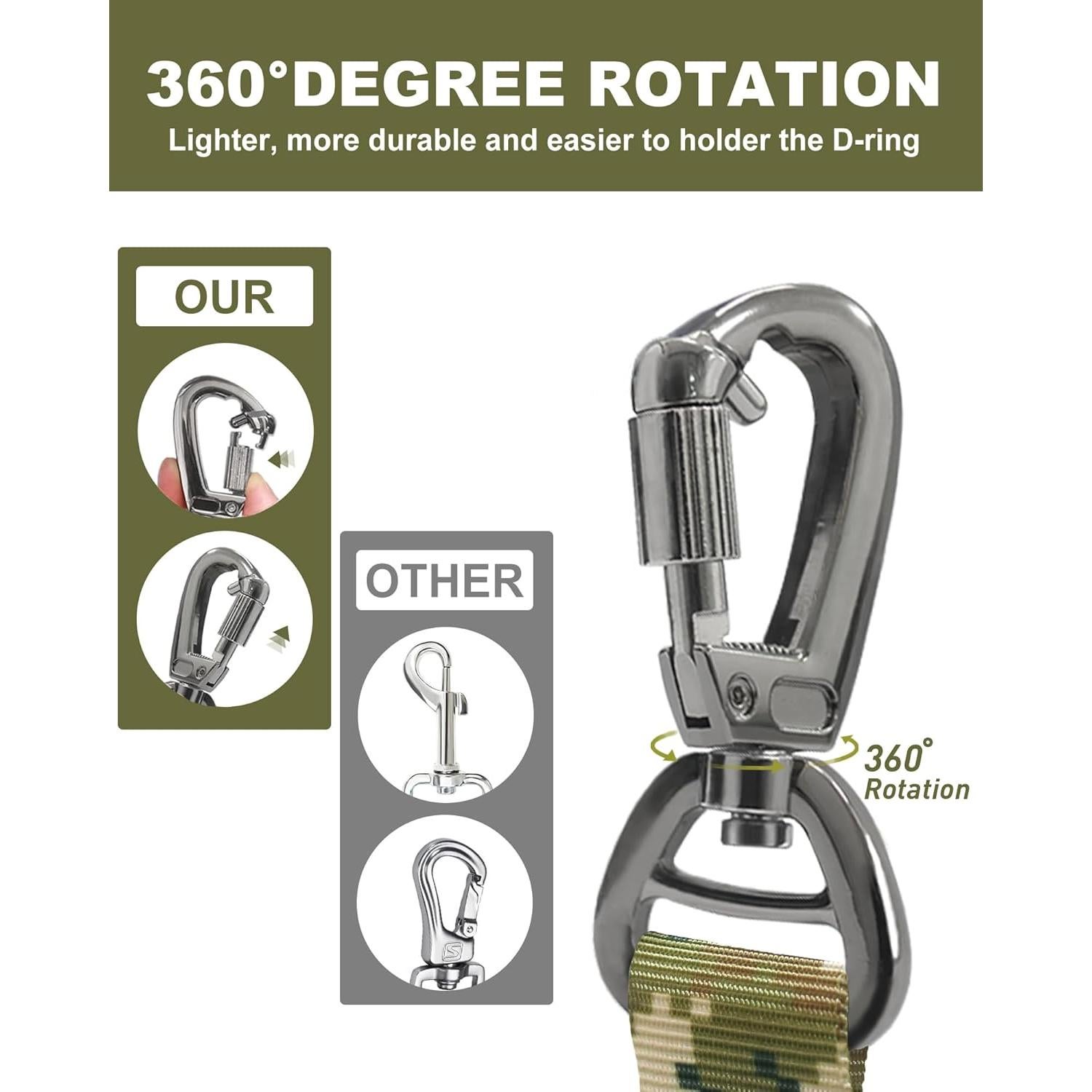 Correa Táctica Hotsky para Perros Medianos y Grandes 1.22-1.83m