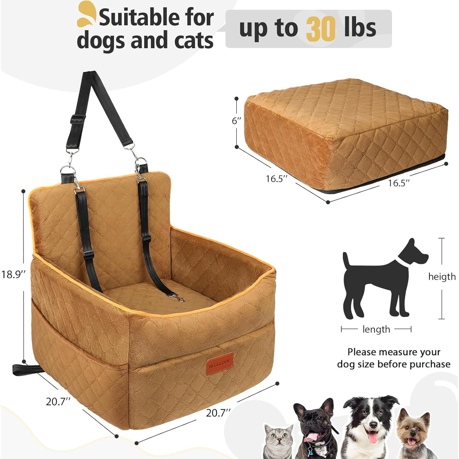 Asiento Elevador para Perros HEGGCOOE 52.58x48.01 cm hasta 15.88 kg