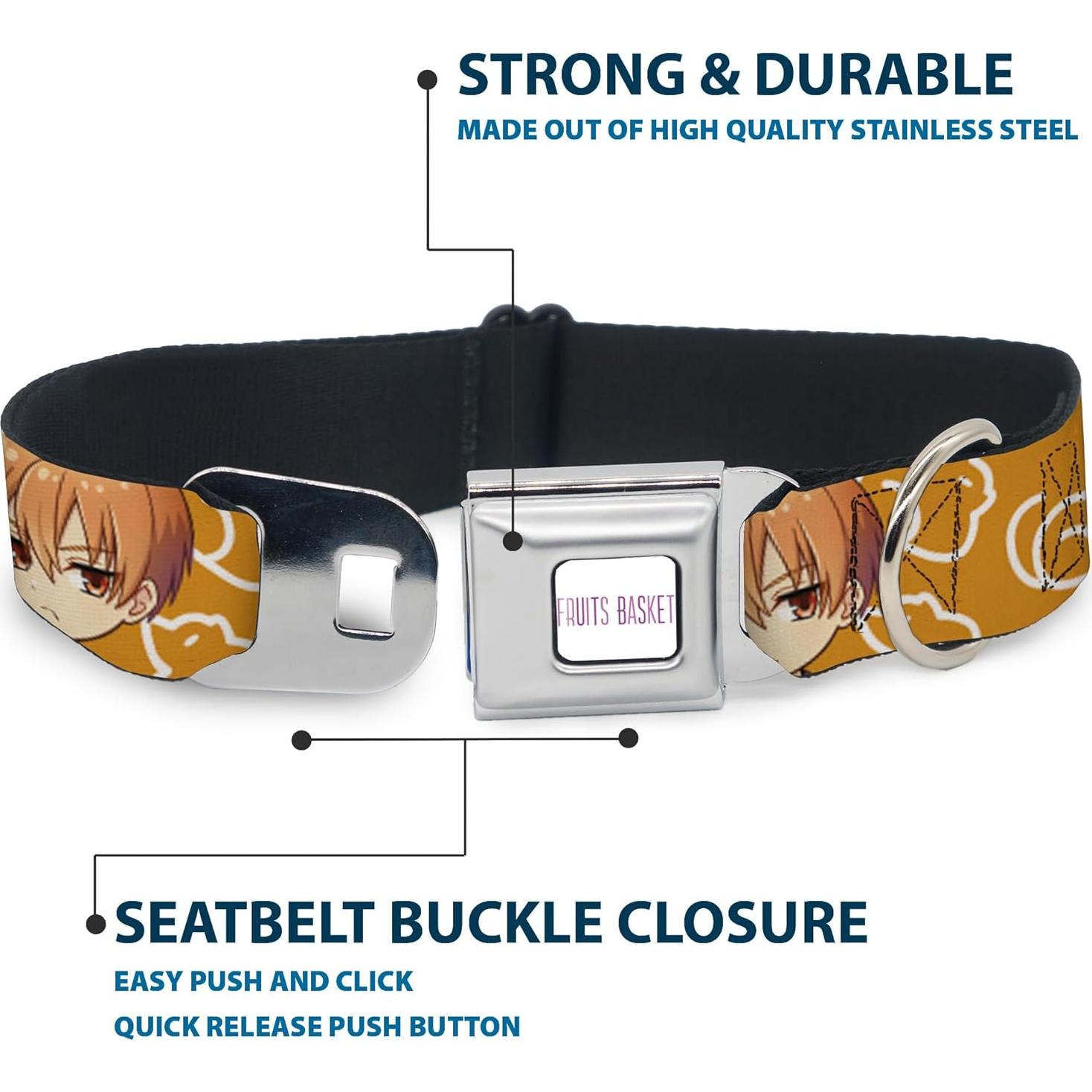 Collar para Perros Crunchyroll Kyo Soma Naranja 16-23 cm