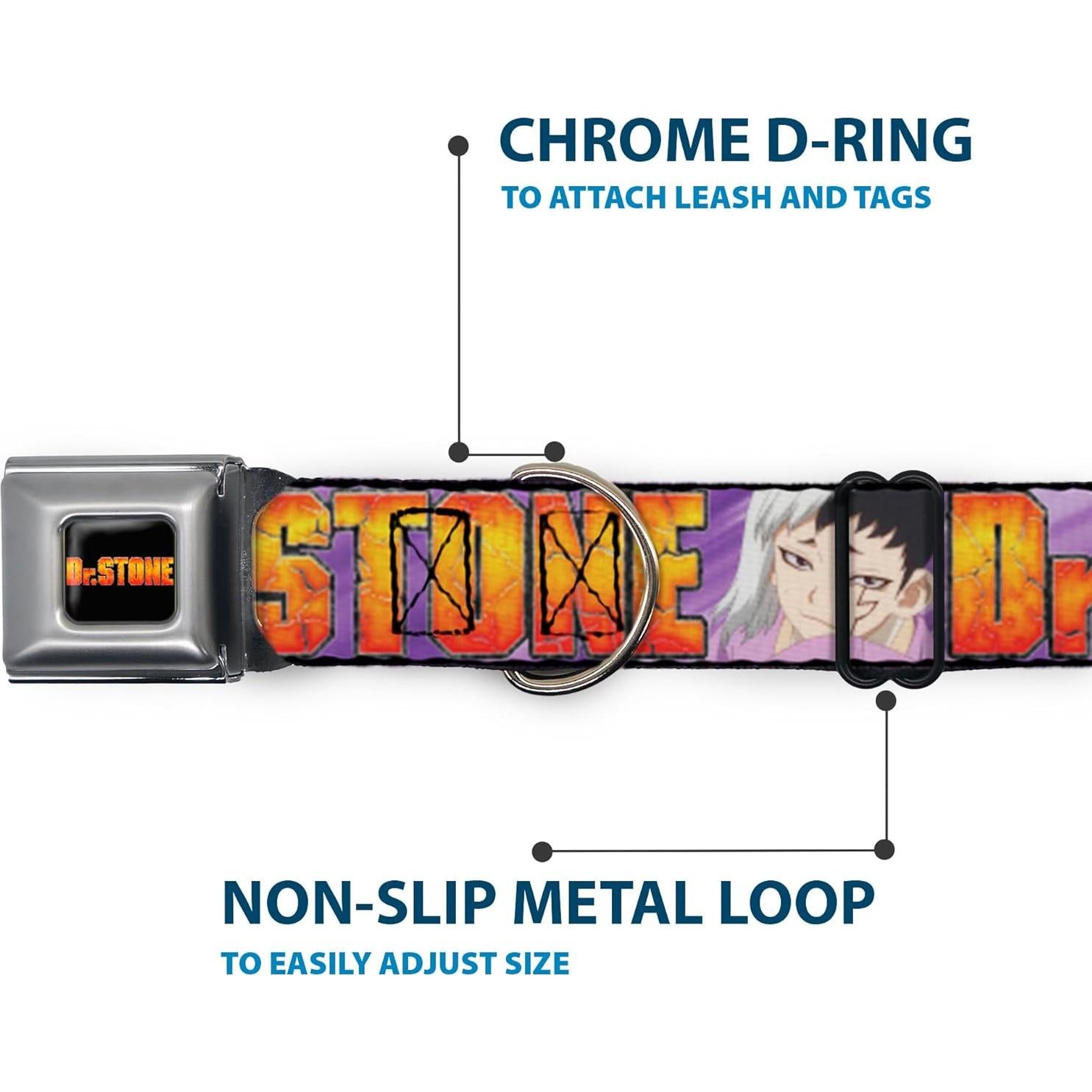 Collar para Perro Crunchyroll Dr Stone 16-23" (40.64-58.42 cm)