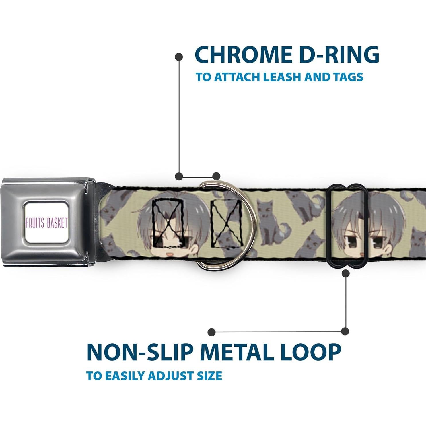 Collar de Perro Crunchyroll con Hebilla de Seguridad 24.1-33 cm