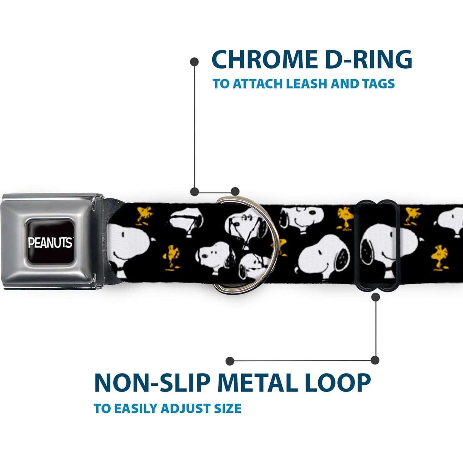 Collar para Perros Peanuts Buckle-Down 16-23" Ajustable