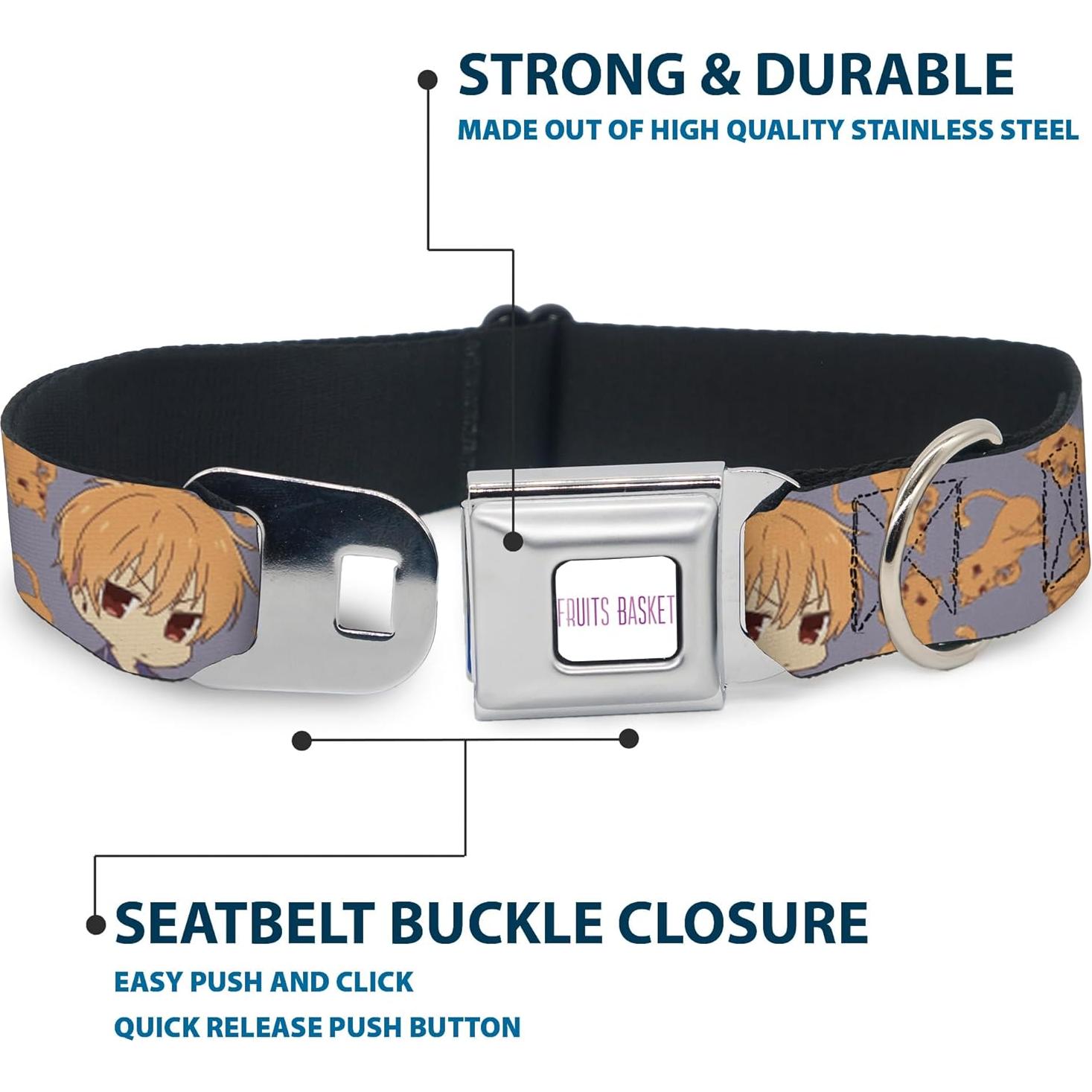 Collar de Perro Crunchyroll Kyo Soma 40.6-58.4 cm 3.8 cm