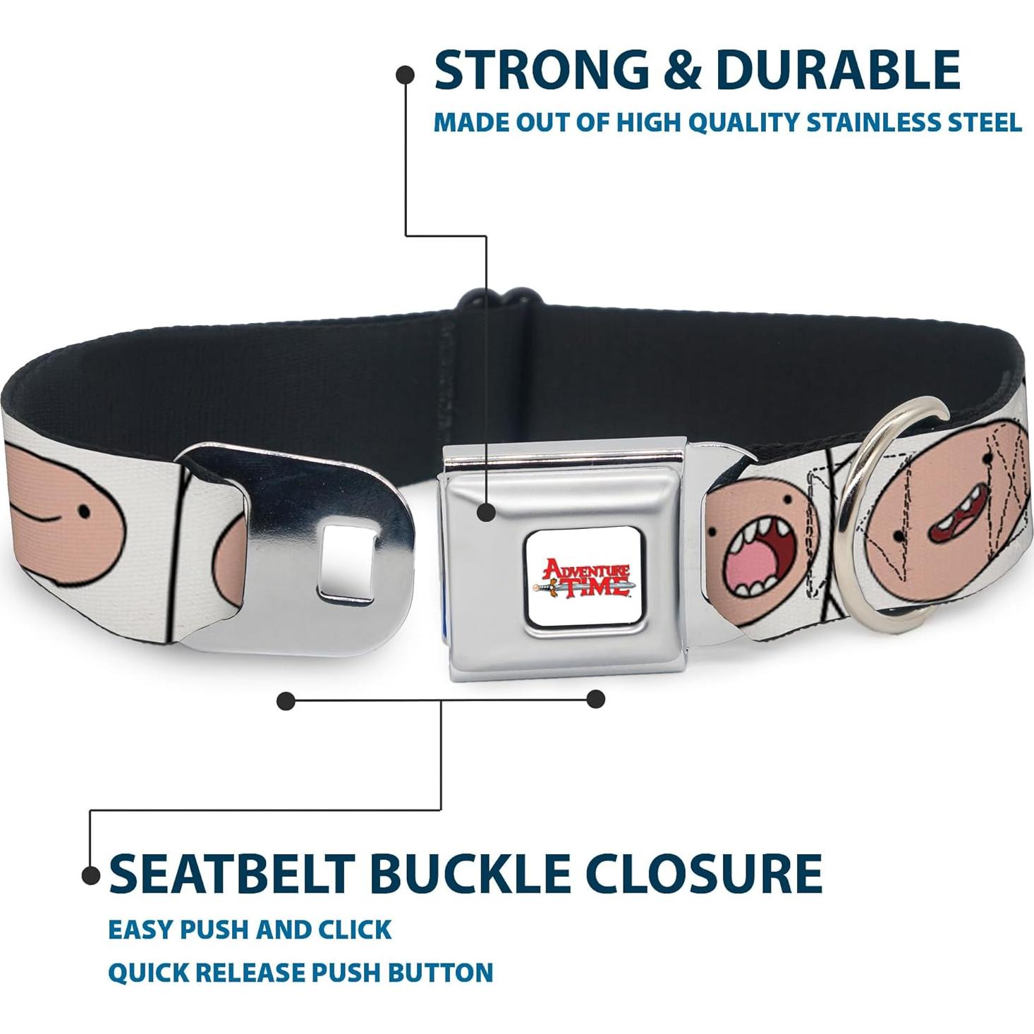 Collar para perro de cinturón de seguridad Buckle-Down 40-58 cm