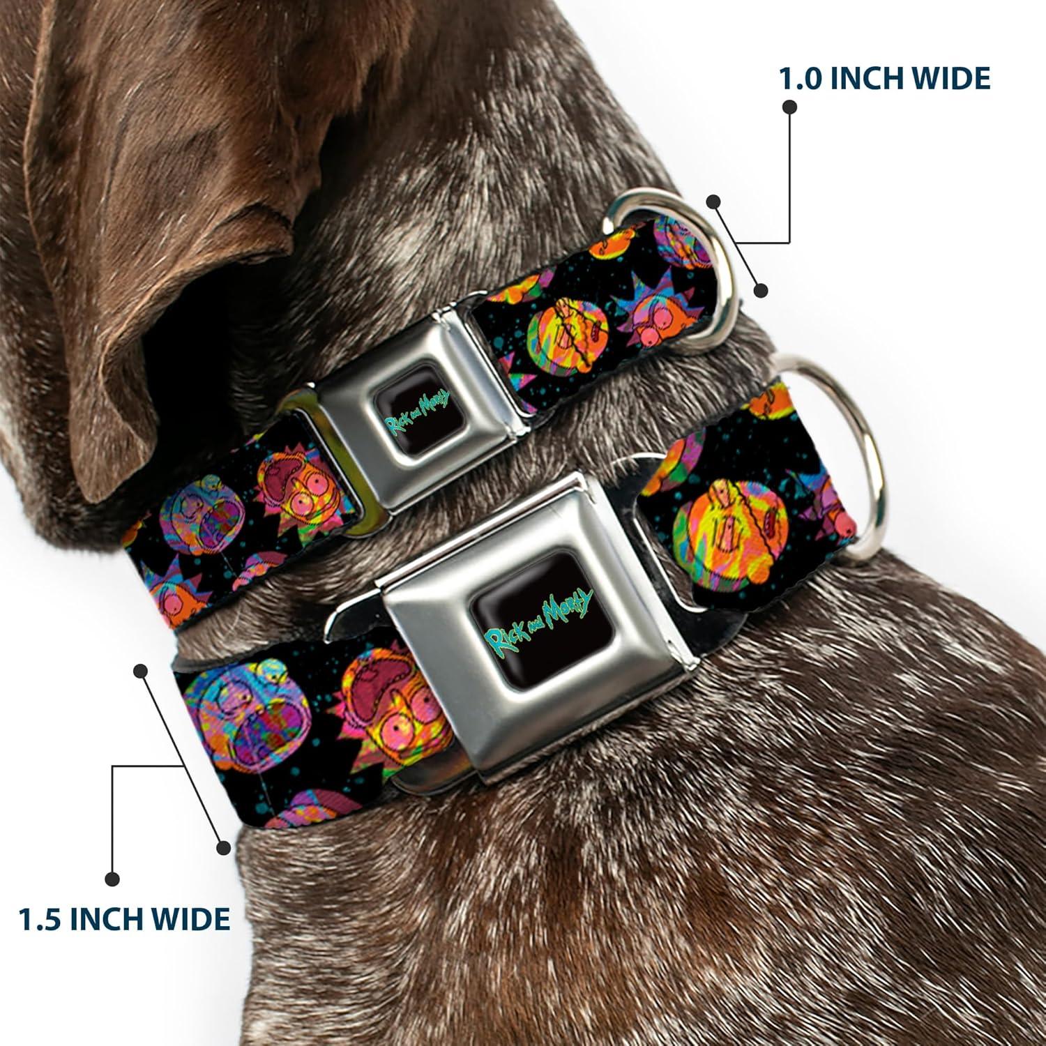 Collar para Perro Rick y Morty con Hebilla de Seguridad 27.9-41.9 cm