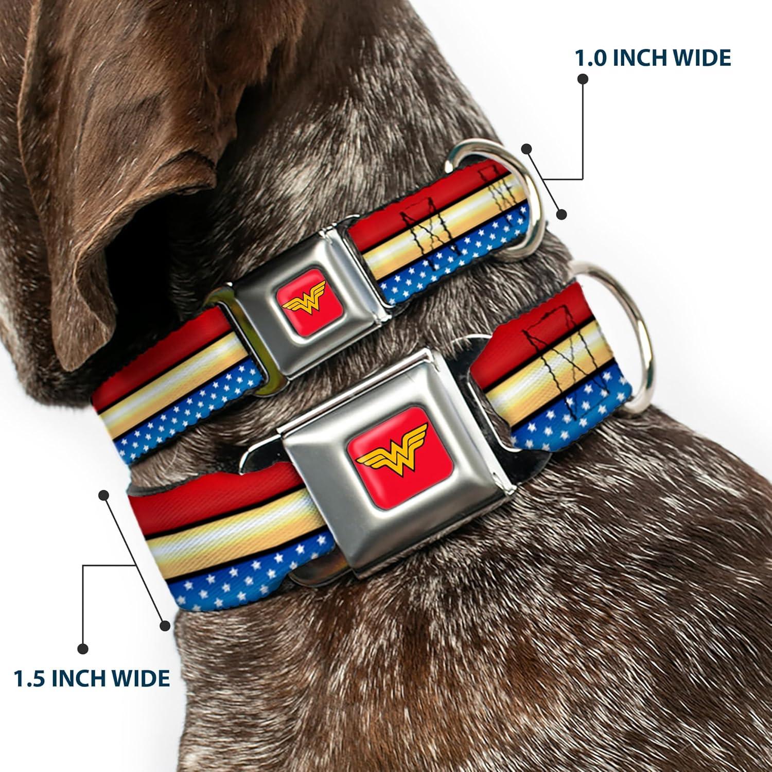 Collar de Perro Buckle-Down Wonder Woman 33-46 cm Multicolor