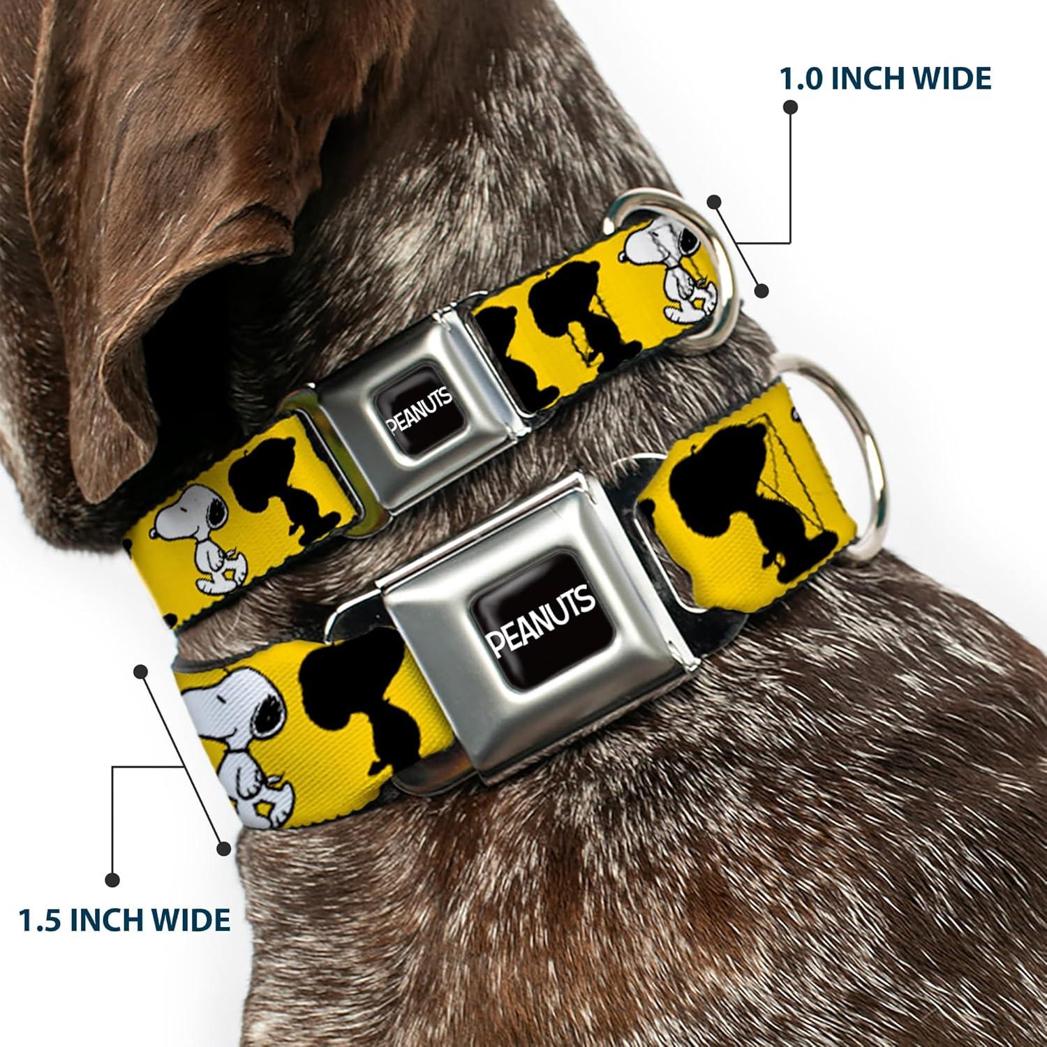 Collar para Perros Peanuts Buckle-Down 28-42 cm Amarillo