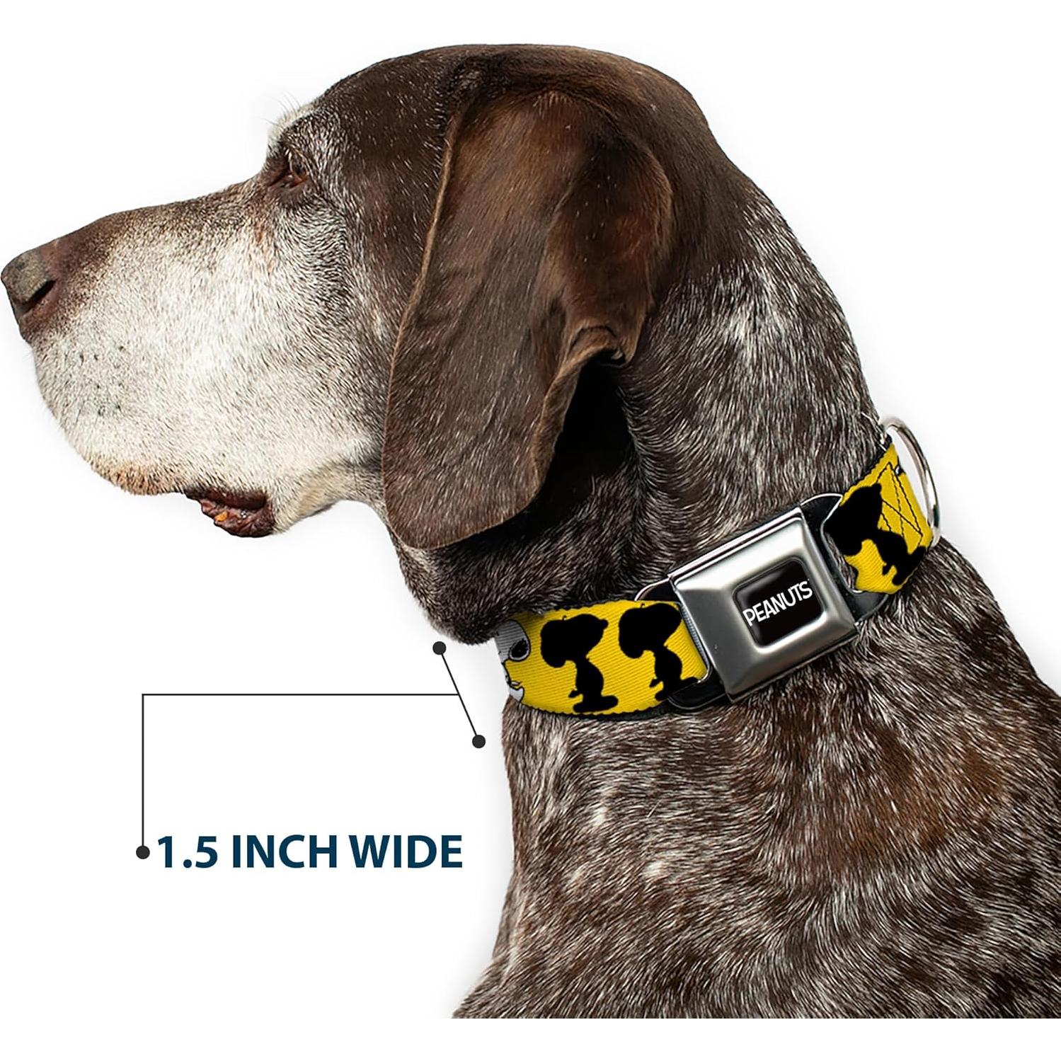 Collar para Perros Peanuts Buckle-Down 28-42 cm Amarillo