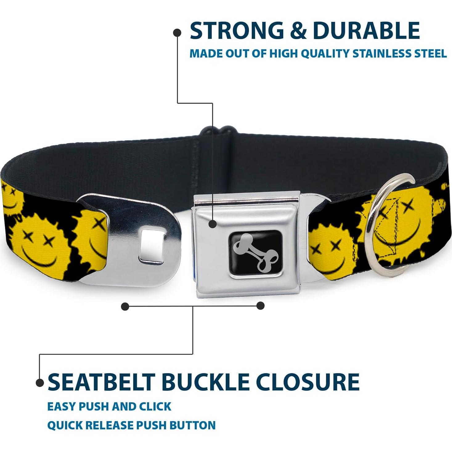 Collar para Perros Buckle-Down 16-23" (40.64-58.42 cm) Seguridad