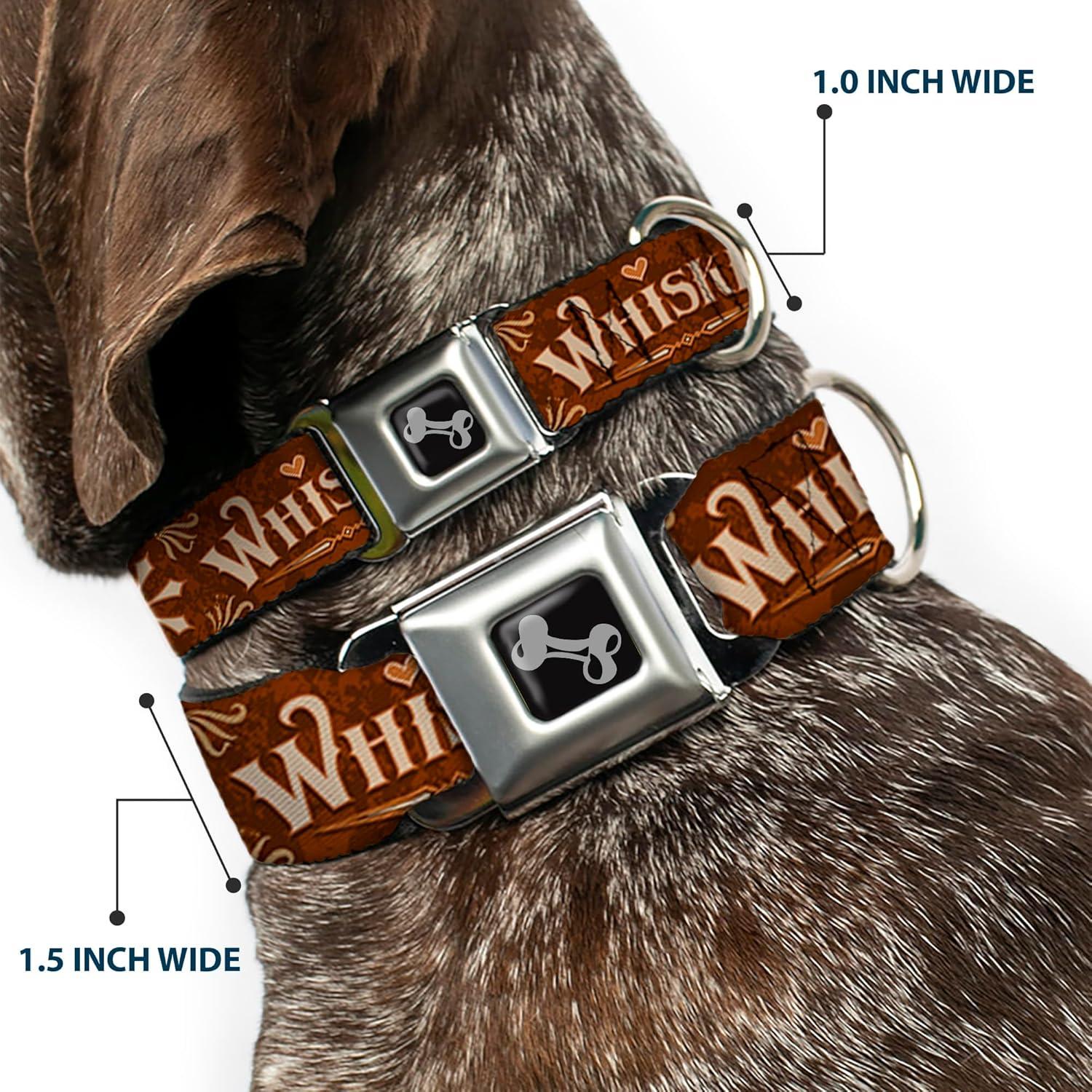 Collar para Perros Buckle-Down, Hebilla de Seguridad 24.1-33cm