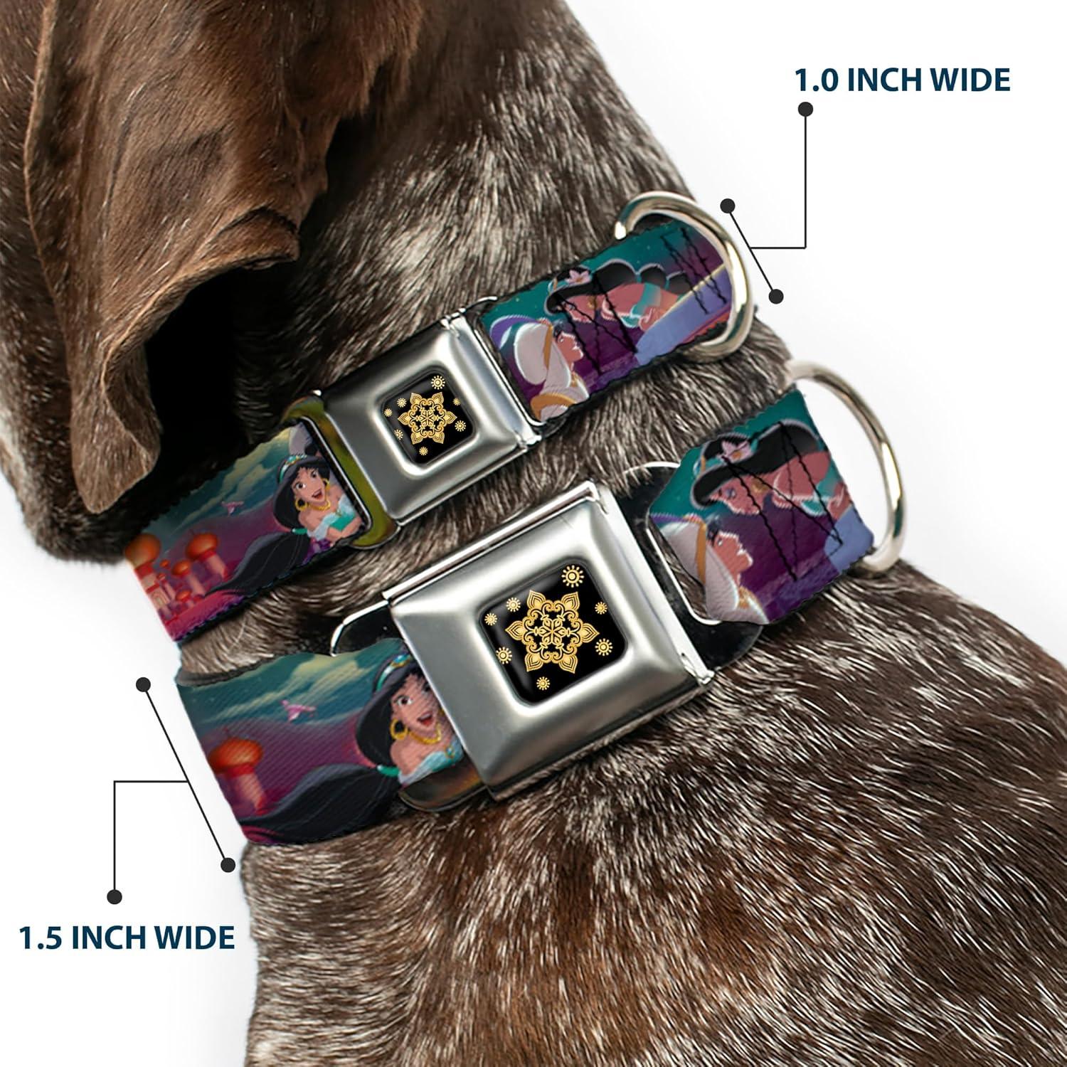 Collar de Perro Buckle-Down Disney Aladino y Jasmine 45-81 cm