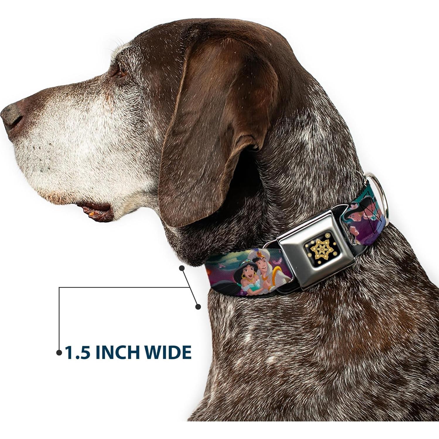 Collar de Perro Buckle-Down Disney Aladino y Jasmine 45-81 cm