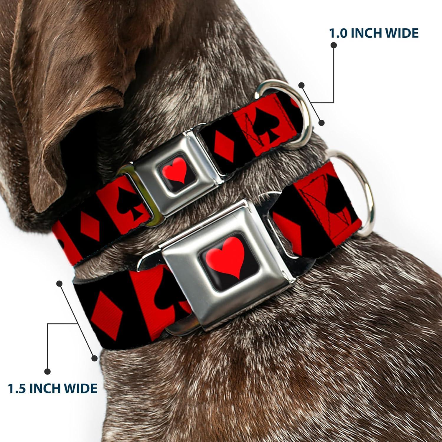 Collar para Perro Disney Buckle-Down 40.6-58.4 cm Rojo Negro
