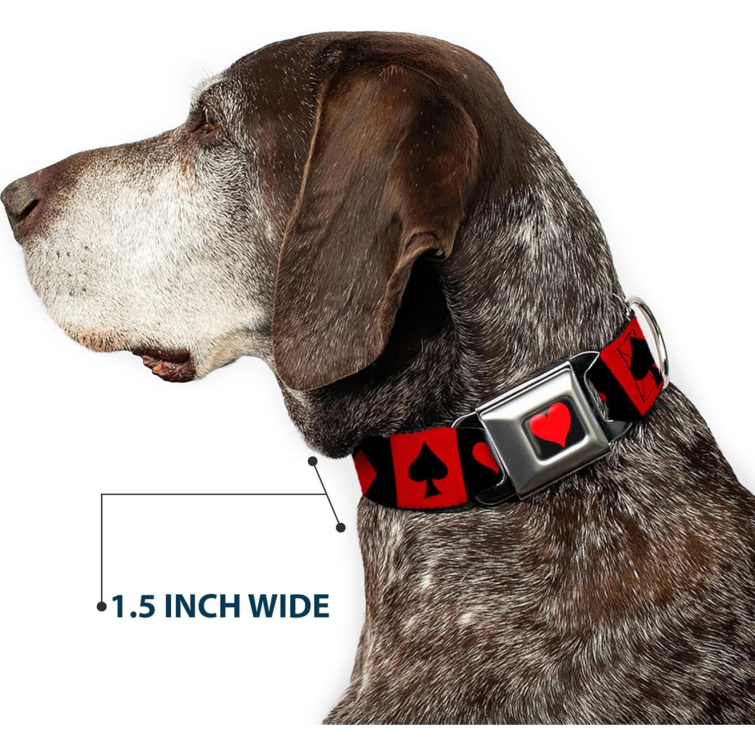 Collar para Perro Disney Buckle-Down 40.6-58.4 cm Rojo Negro