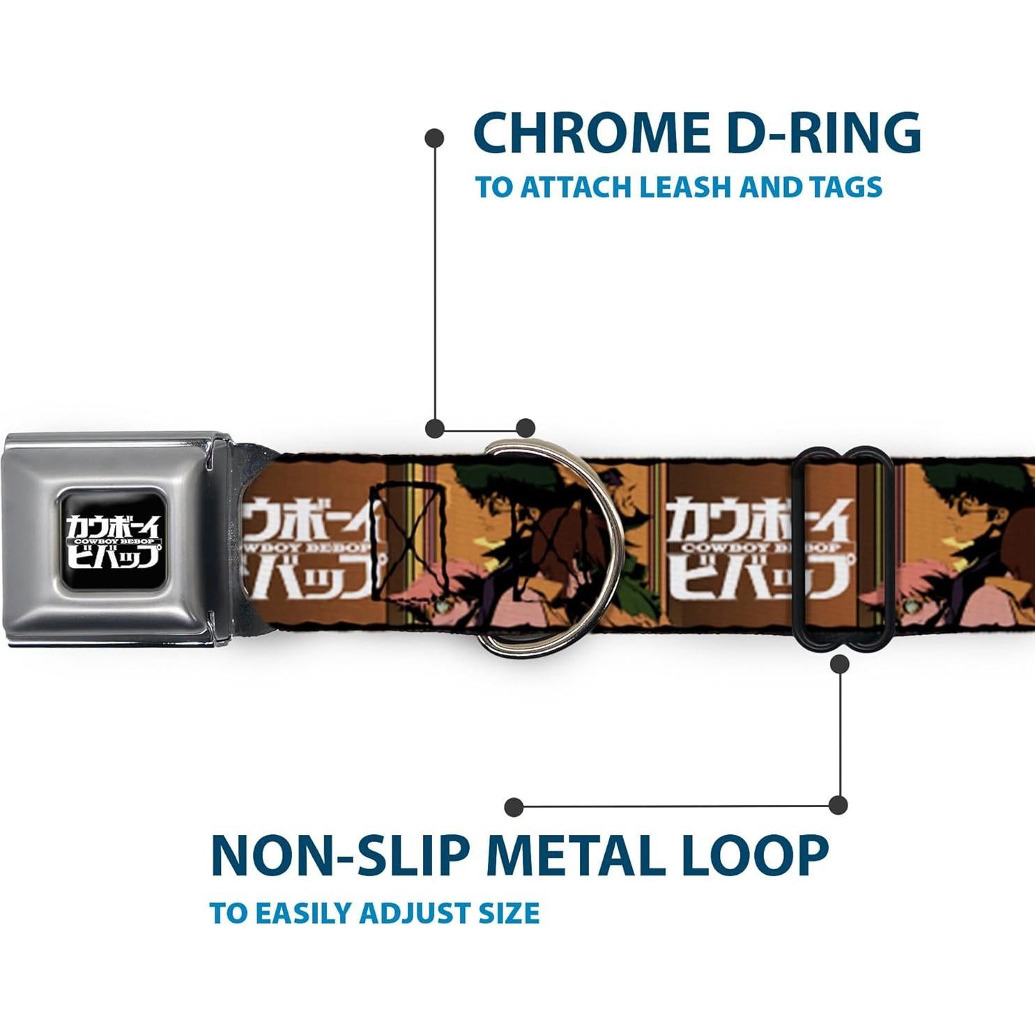 Collar para Perros Crunchyroll con Hebilla de Seguridad 40.64-58.42 cm