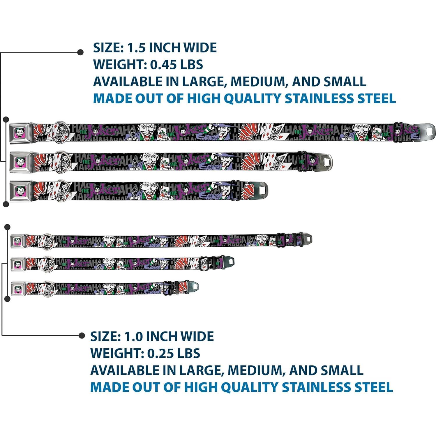 Collar para Perro Buckle-Down Joker 2.54 cm Ajustable 38-66 cm