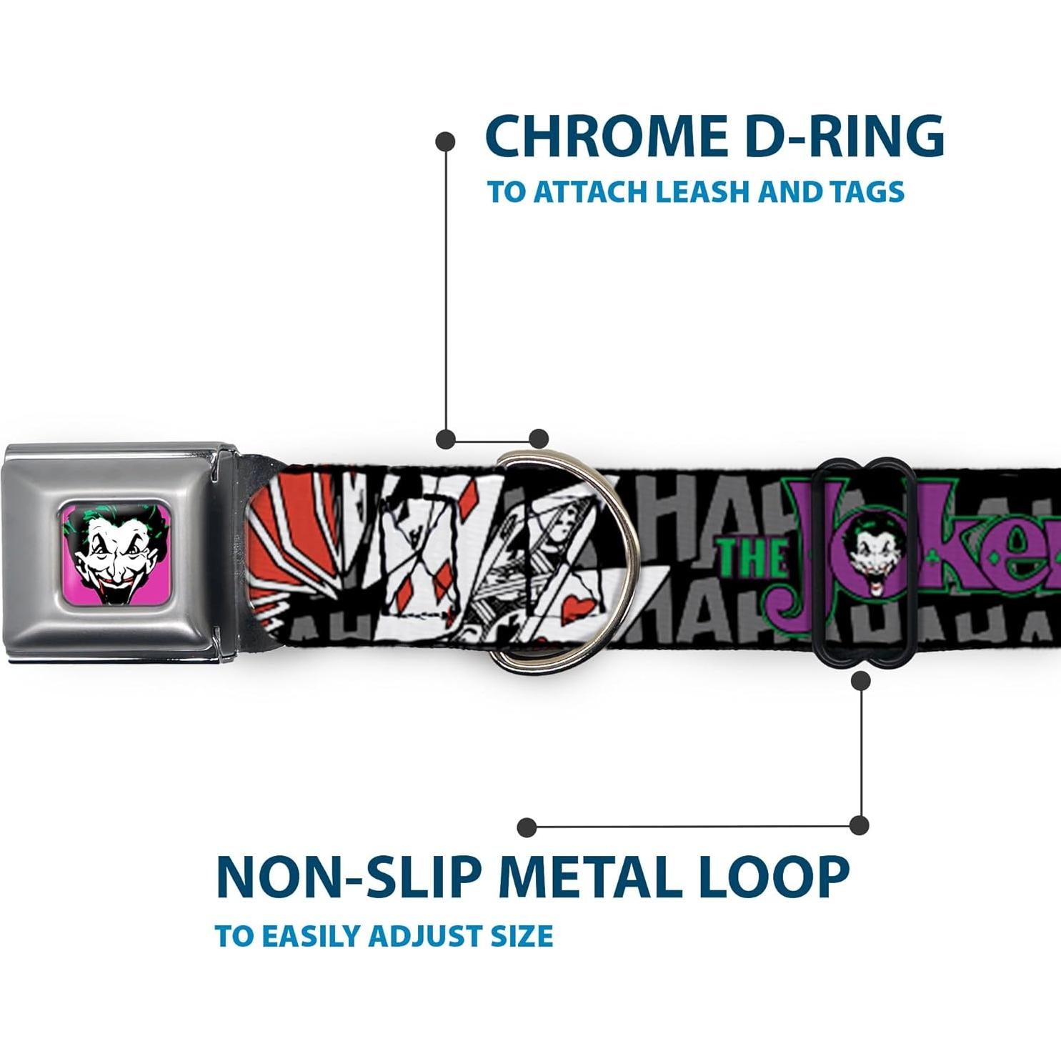 Collar para Perro Buckle-Down Joker 2.54 cm Ajustable 38-66 cm