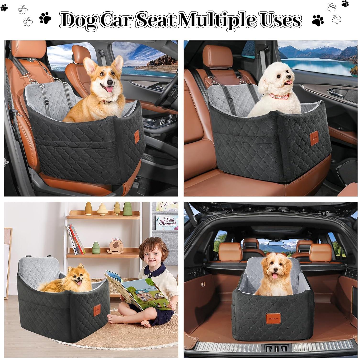 Asiento Elevador para Perros Medianos INDYBUD Negro/Gris