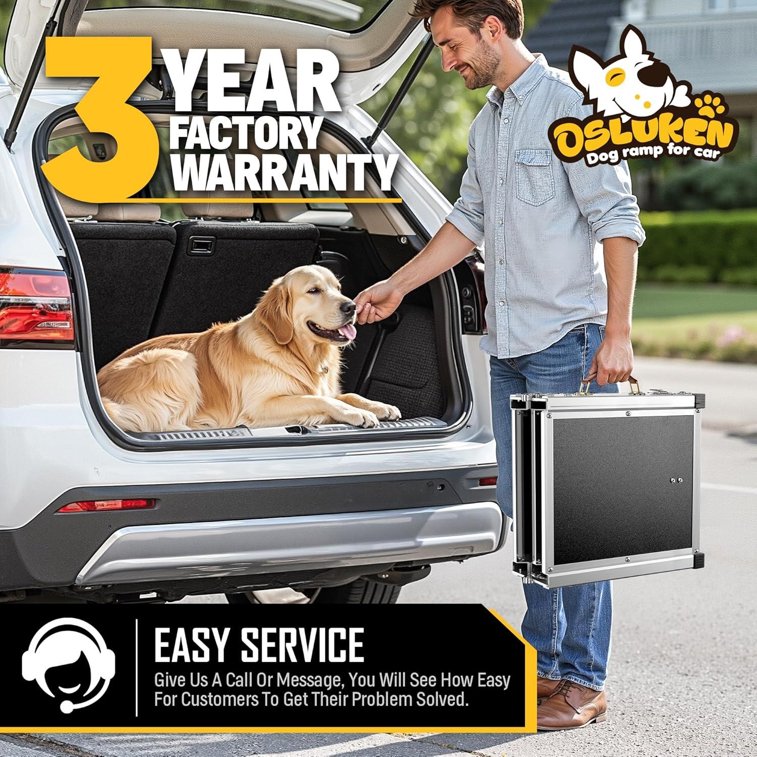 Rampa Plegable para Perros Tsukiko 180 cm Antideslizante 150 kg