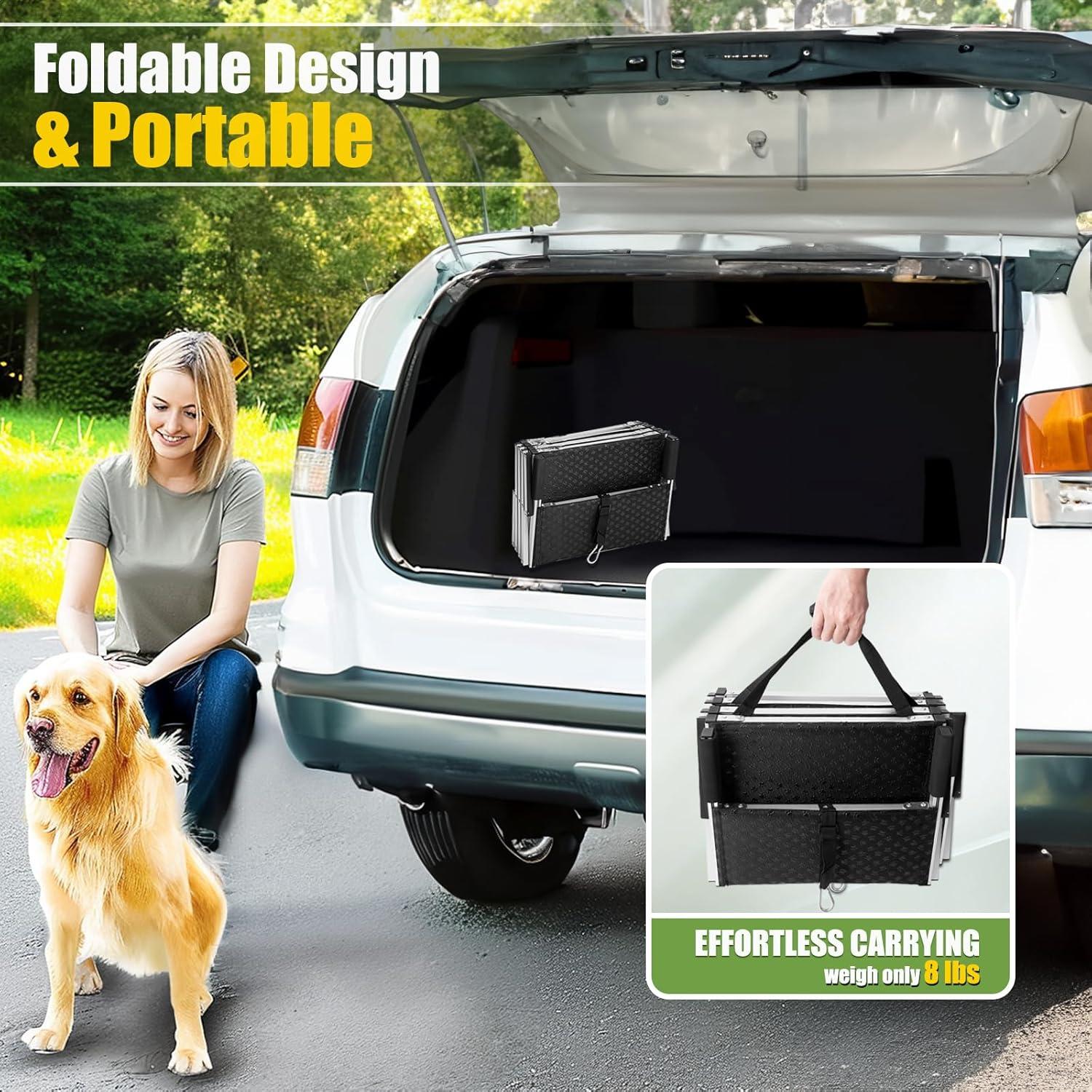 Escaleras Plegables para Perros 9TH SHOP - Antideslizantes 4 Escalones