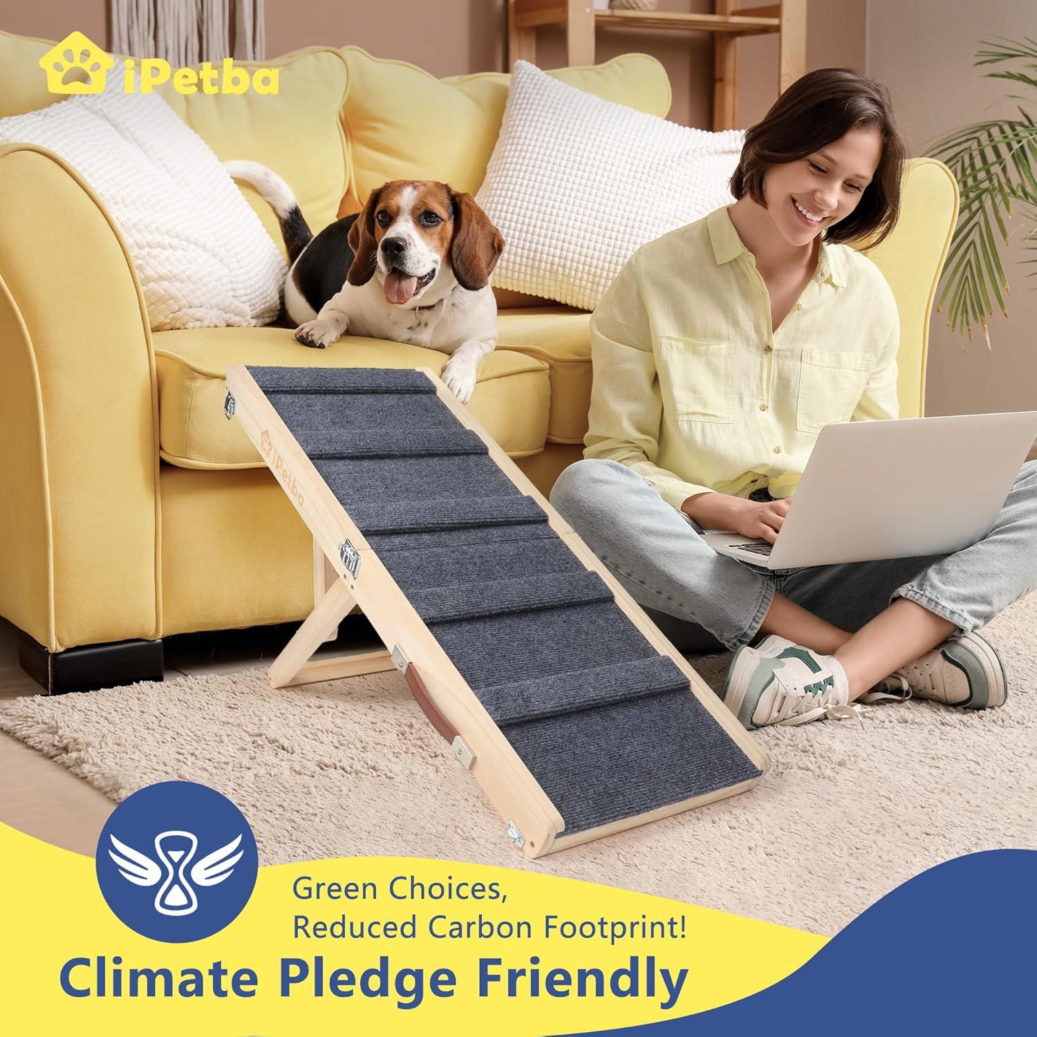 Rampa Plegable para Perros iPetba Ajustable 53.5 cm 16 kg