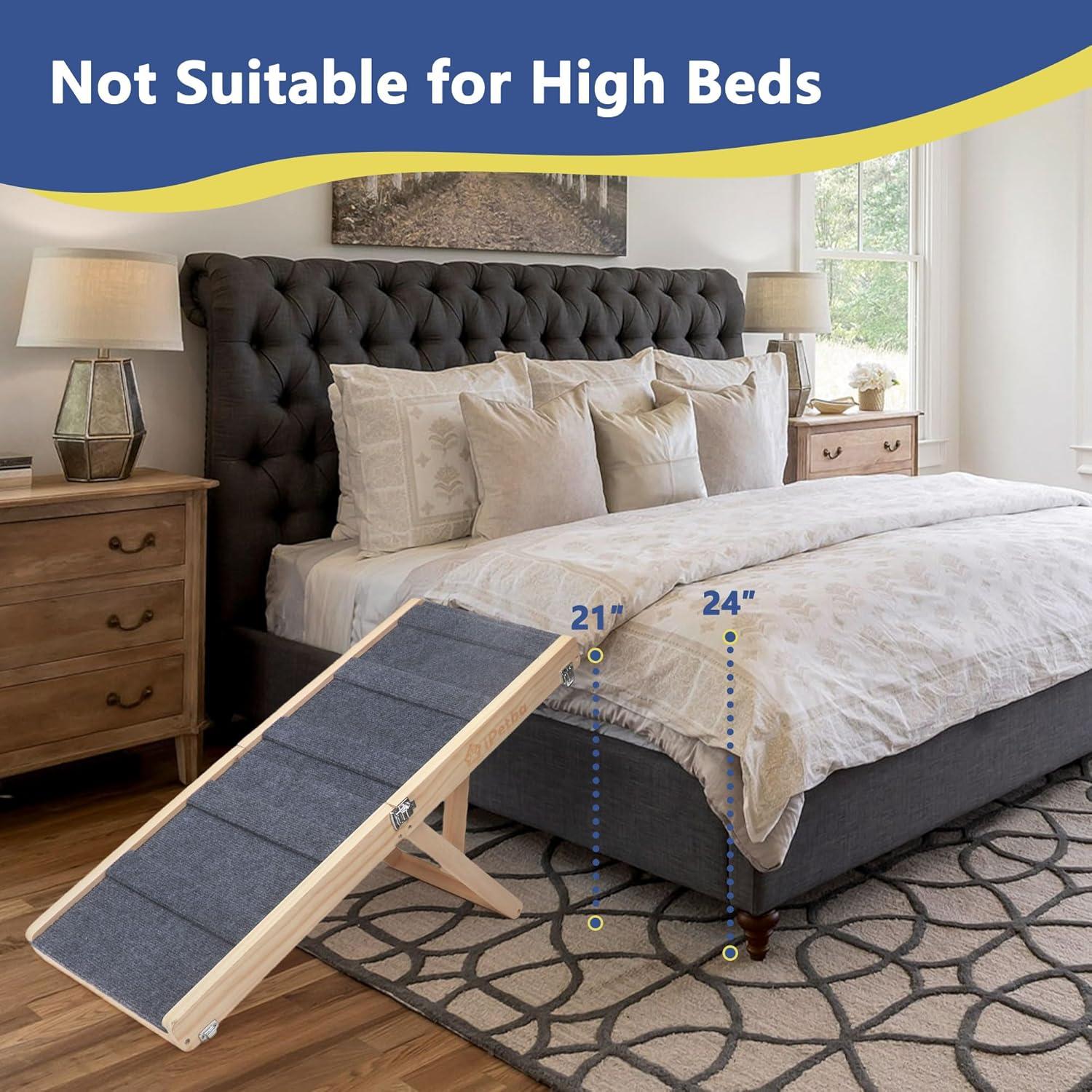 Rampa Plegable para Perros iPetba Ajustable 53.5 cm 16 kg