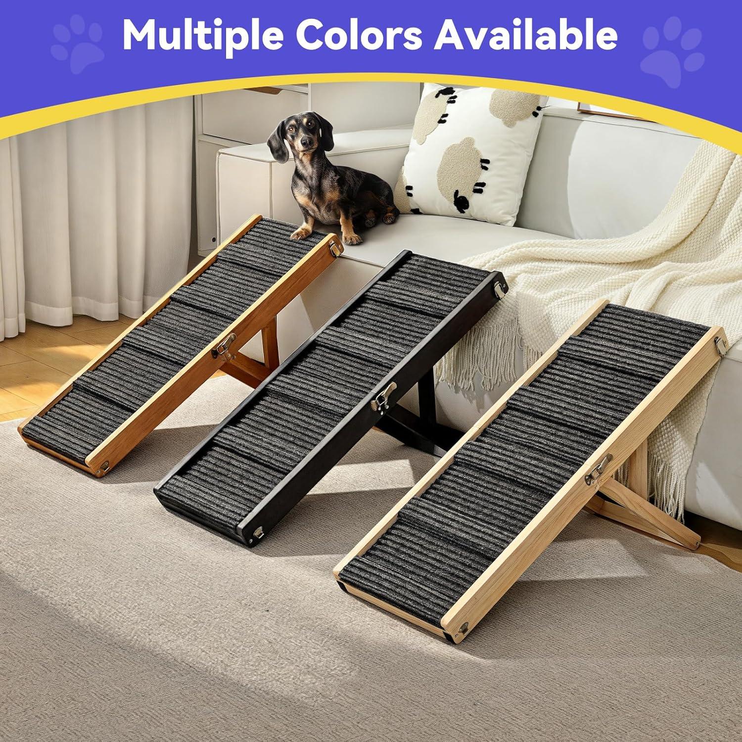 Rampa Plegable para Perros Pawaboo 4 Alturas Ajustables 34-53 cm