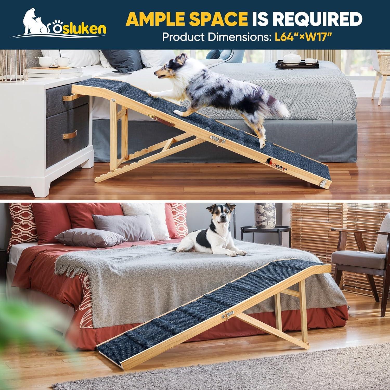 Rampa para Perros Plegable Tsukiko 64" (162.56 cm) Madera