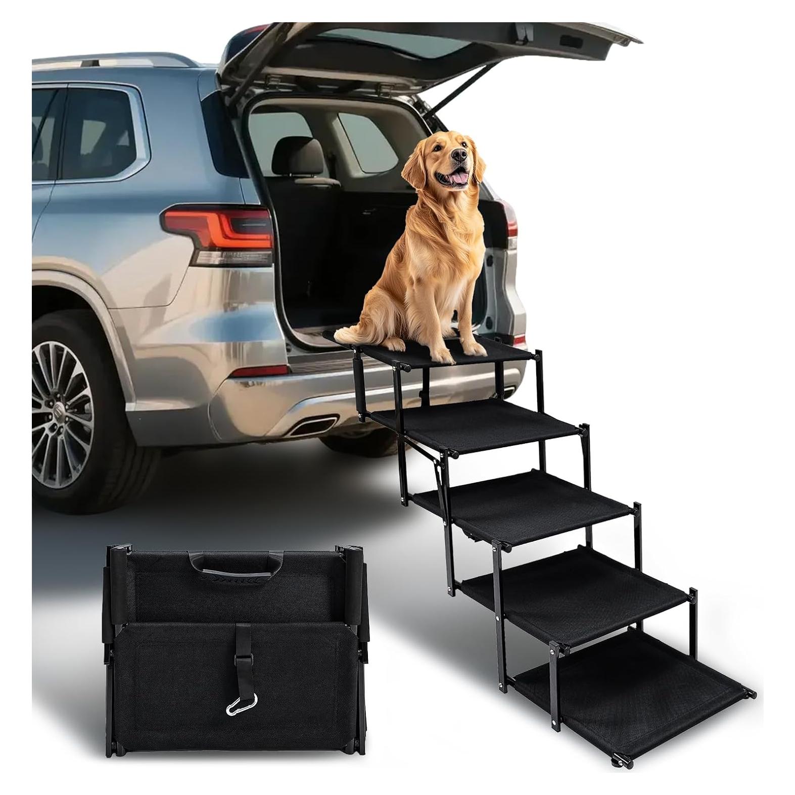 Escalera Plegable para Perros Imseigo 5 Pasos Antideslizante